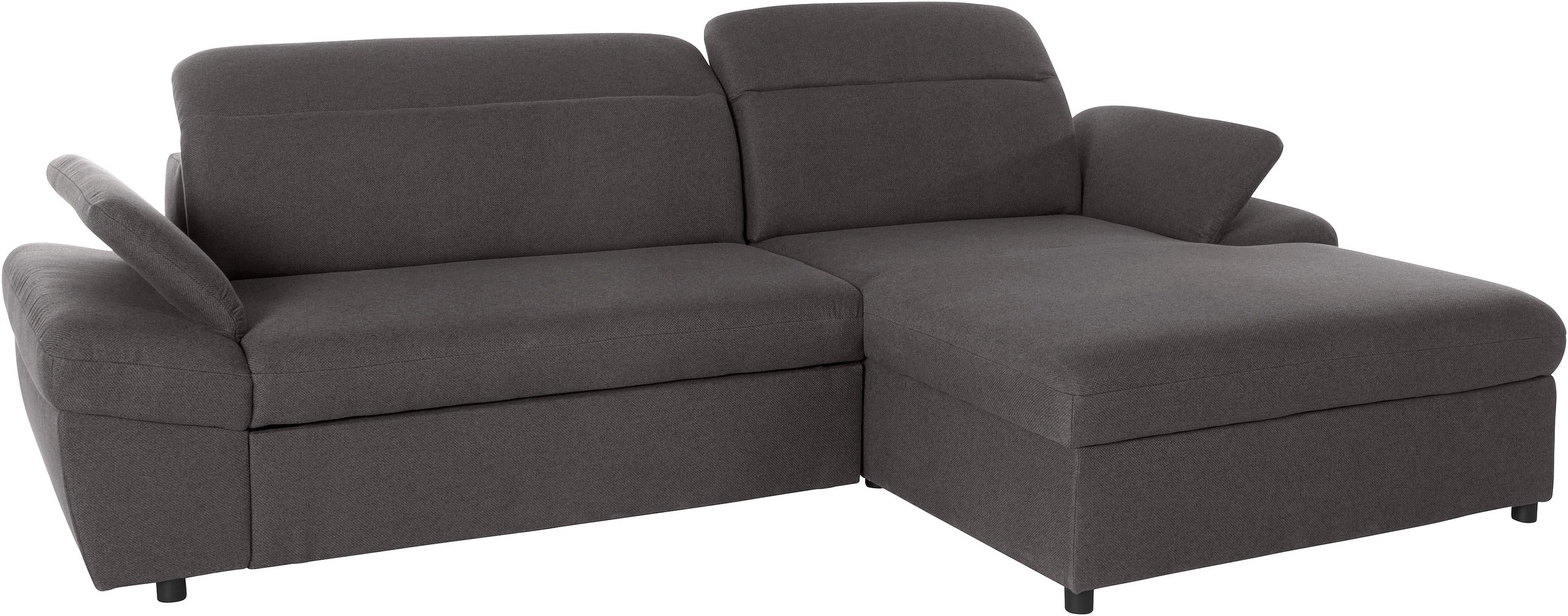 exxpo - sofa fashion Ecksofa »Kyoto, inkl. Kopfteil- und Armteilverstellung, hoher Sitzkomfort«, wahlweise mit Bettfunktion und Bettkasten, hochwertige Bezüge, L-Form