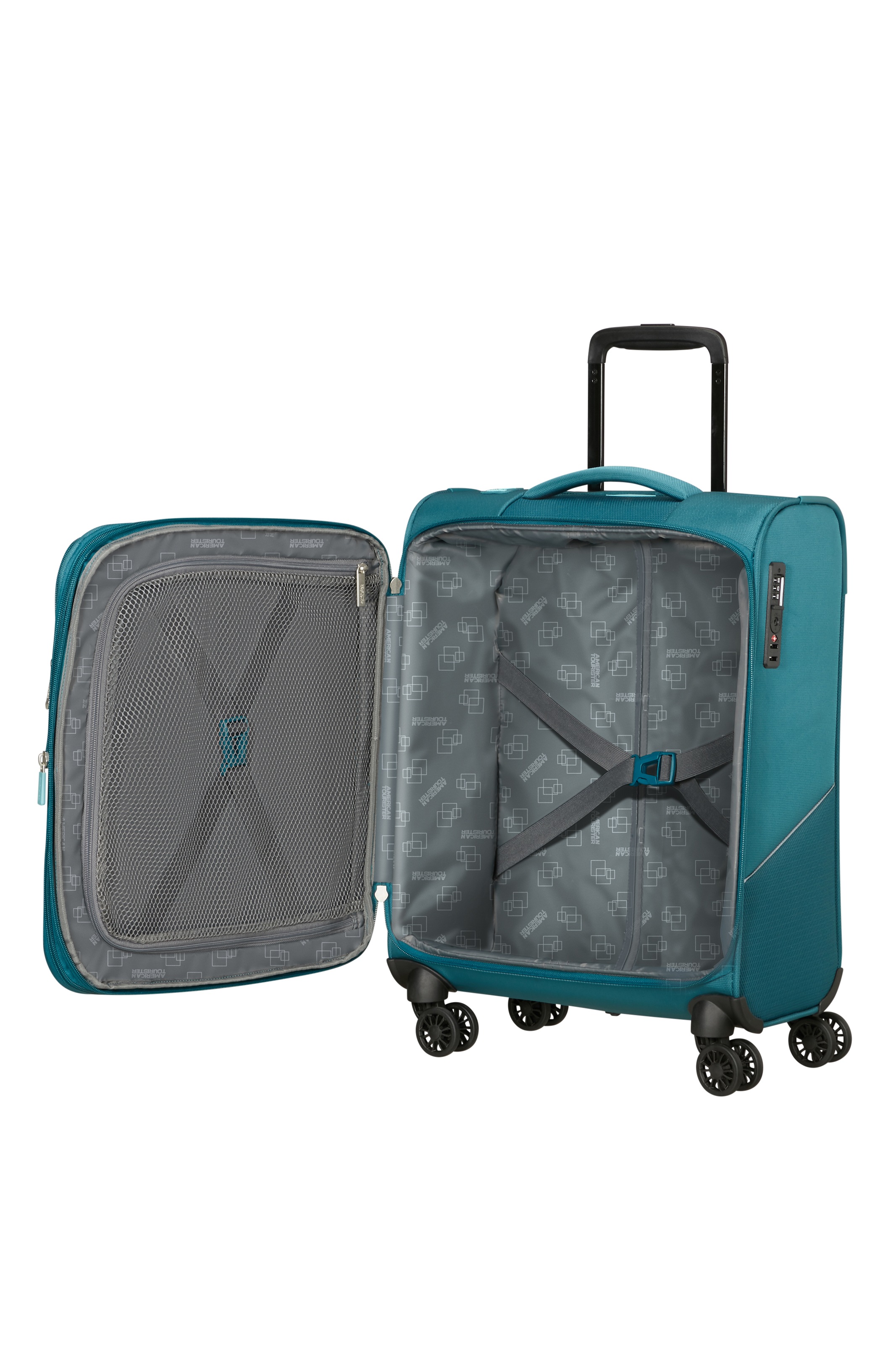 American Tourister® Weichgepäck-Trolley »SUMMERRIDE, in verschiedenen Größen« 43 l 4 Rollen Reisekoffer Volumenerweiterung TSA-Schloss