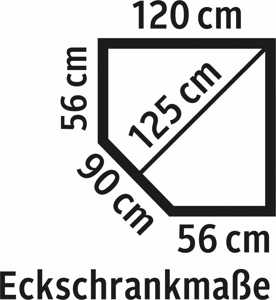 Wimex Eckkleiderschrank »New York«, inklusive LED Beleuchtung innen