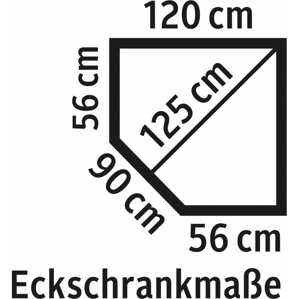 Wimex Eckkleiderschrank »New York«, inklusive LED Beleuchtung innen