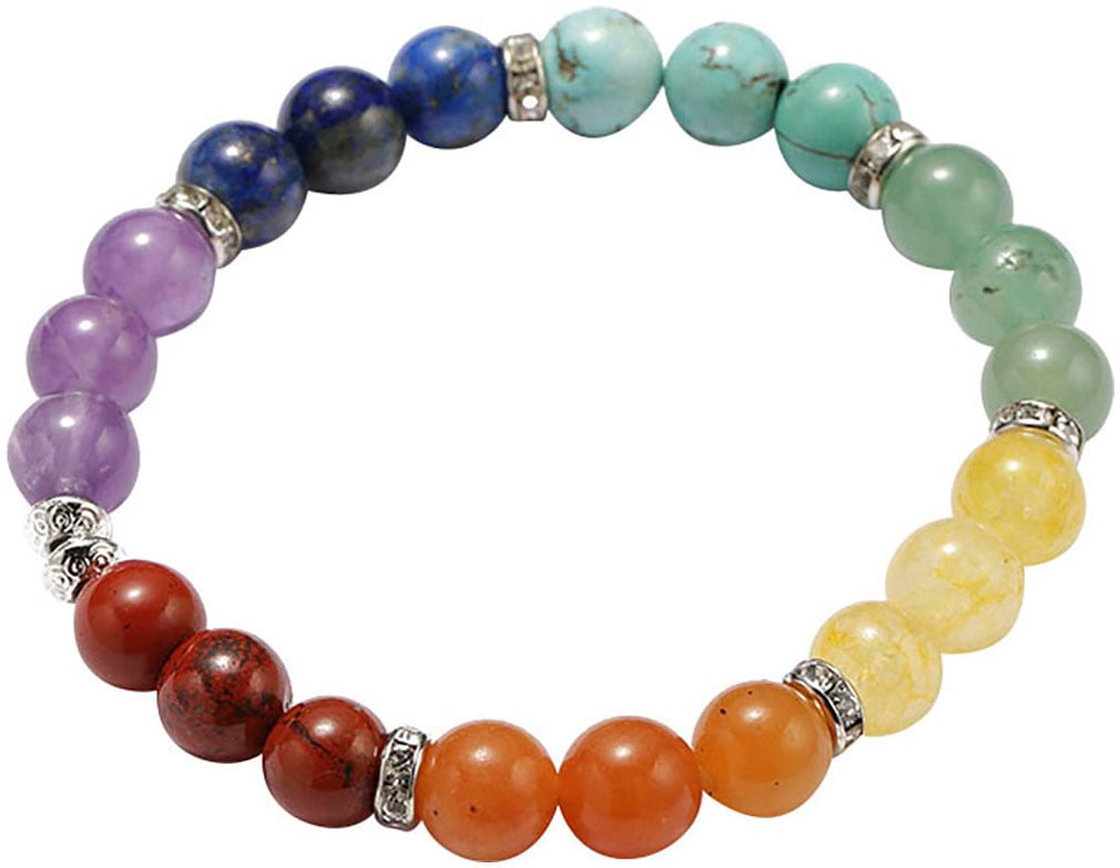 Firetti Schmuckset »Multipack Schmuck Geschenk Armband Daumenstein Chakra Edelsteine«, (Set, 2 tlg., mit Daumenstein), Made in Germany - mit Edelsteinen