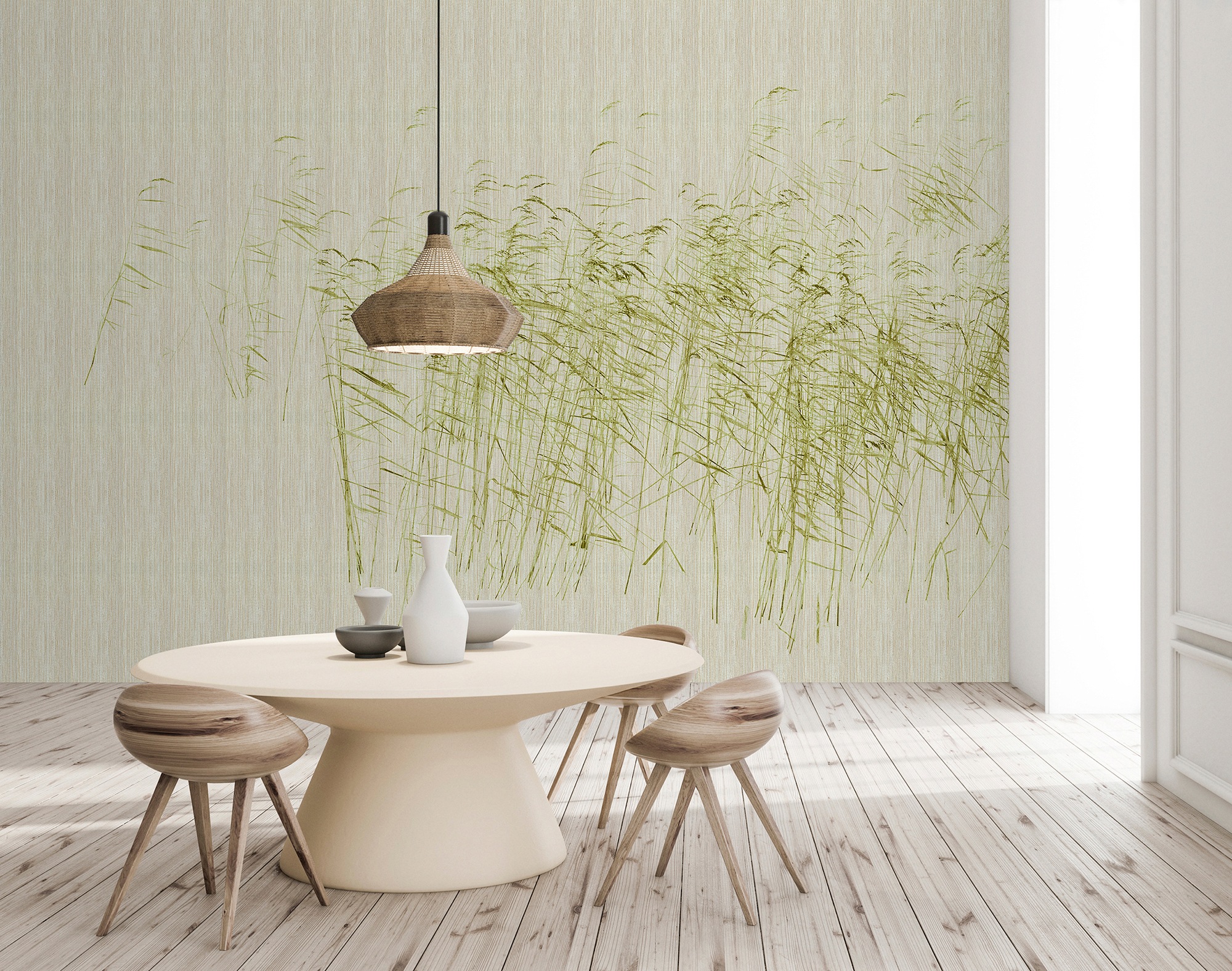 living walls Fototapete "Walls by Patel At The Pond" glatt Vlies, Wand günstig online kaufen