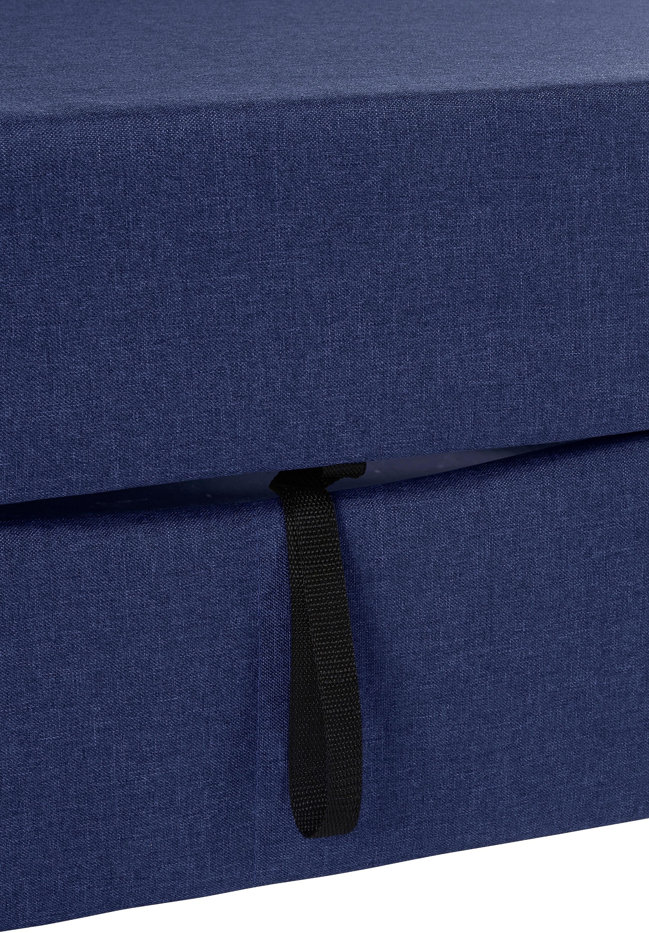 DOMO collection Ecksofa »Bahia, zeitlos und elegant, bequeme Armlehnen, L-Form«, wahlweise mit Bettfunktion