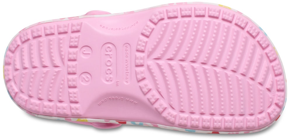 Crocs Clog »Mickey Friends Minnie Classic Clog K«, Hausschuh mit buntem Motiv