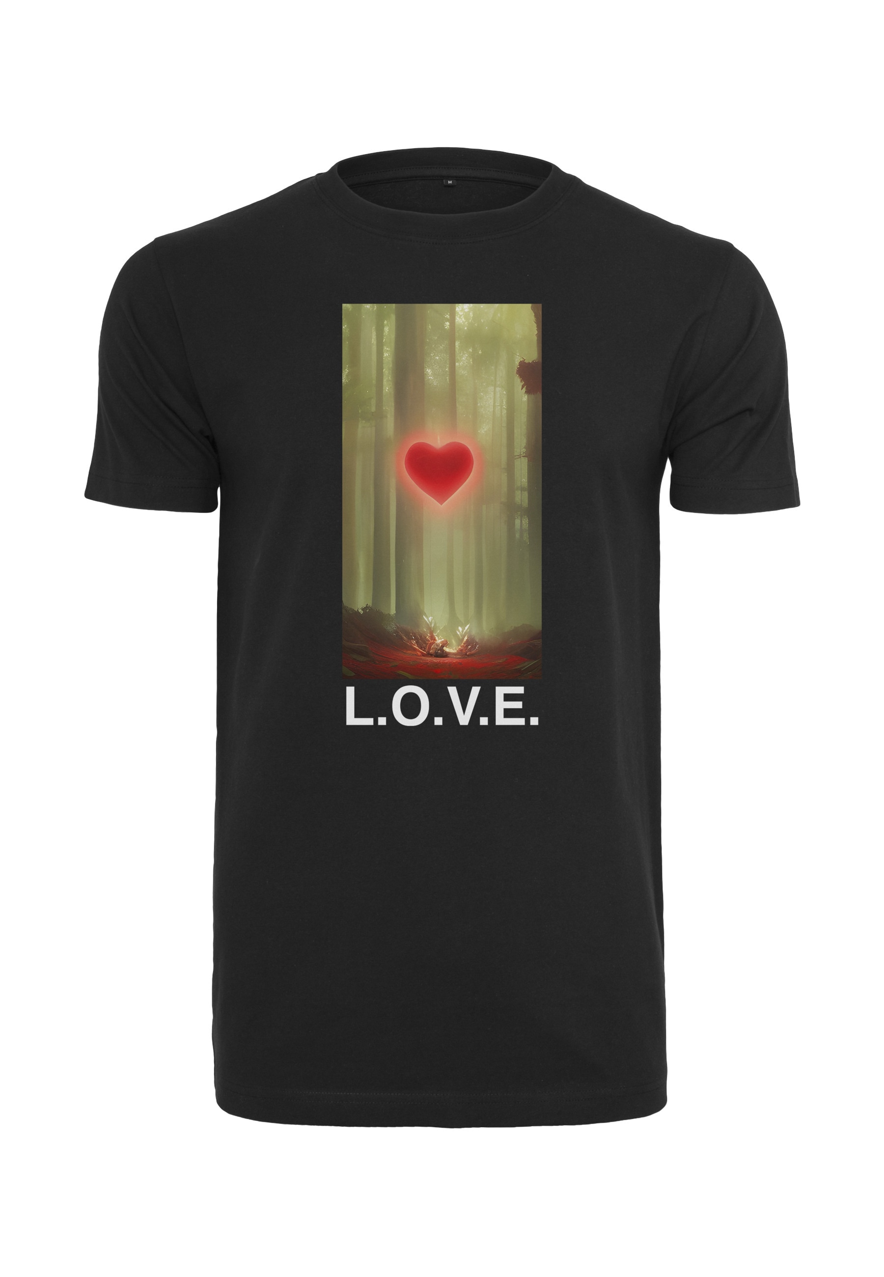MisterTee T-Shirt "MisterTee Herren Wood Love Tee" 1 Stk.