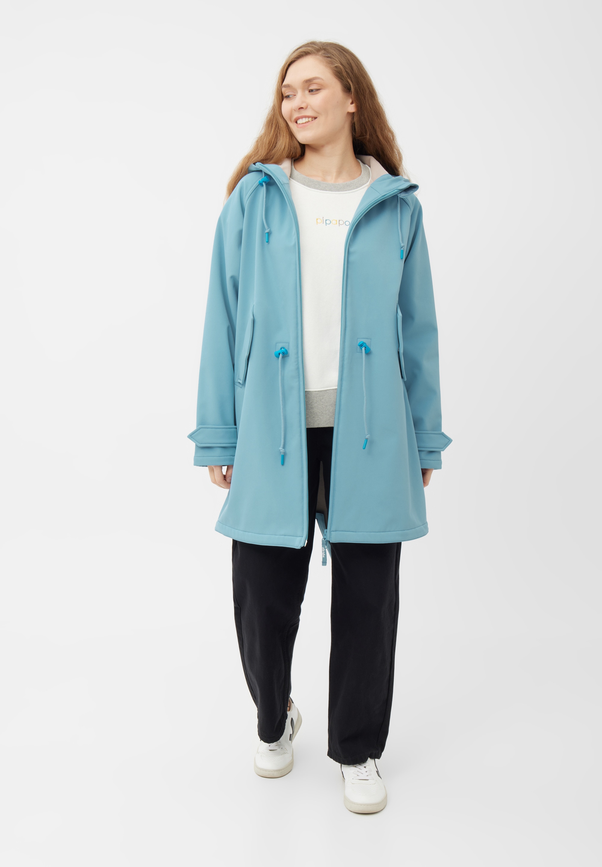 Derbe Softshelljacke »Island Friese«, wasserabweisend, winddicht, Kapuze
