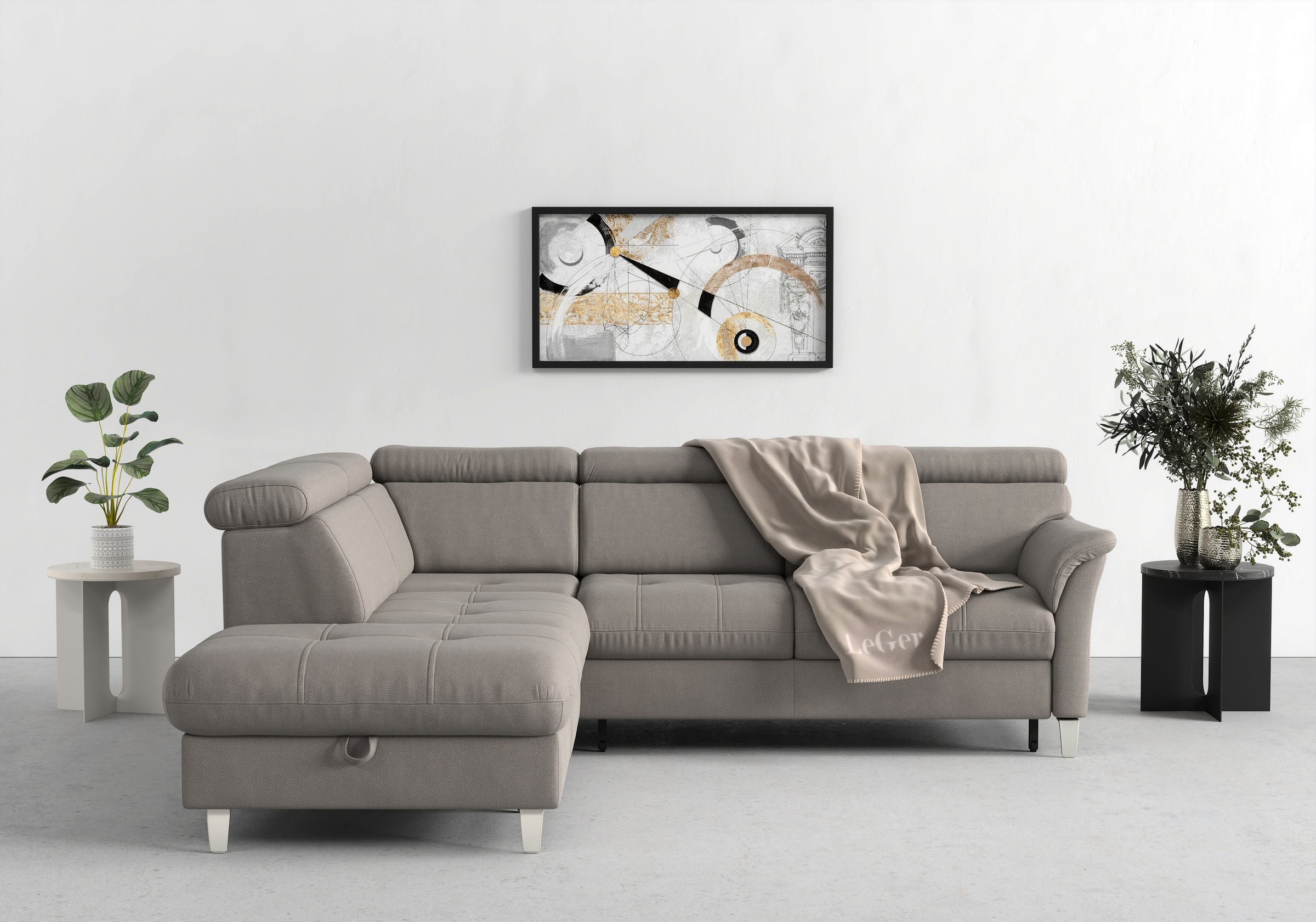 sit&more Ecksofa "Marano L-Form", inklusive Kopfteilverstellung, wahlweise günstig online kaufen