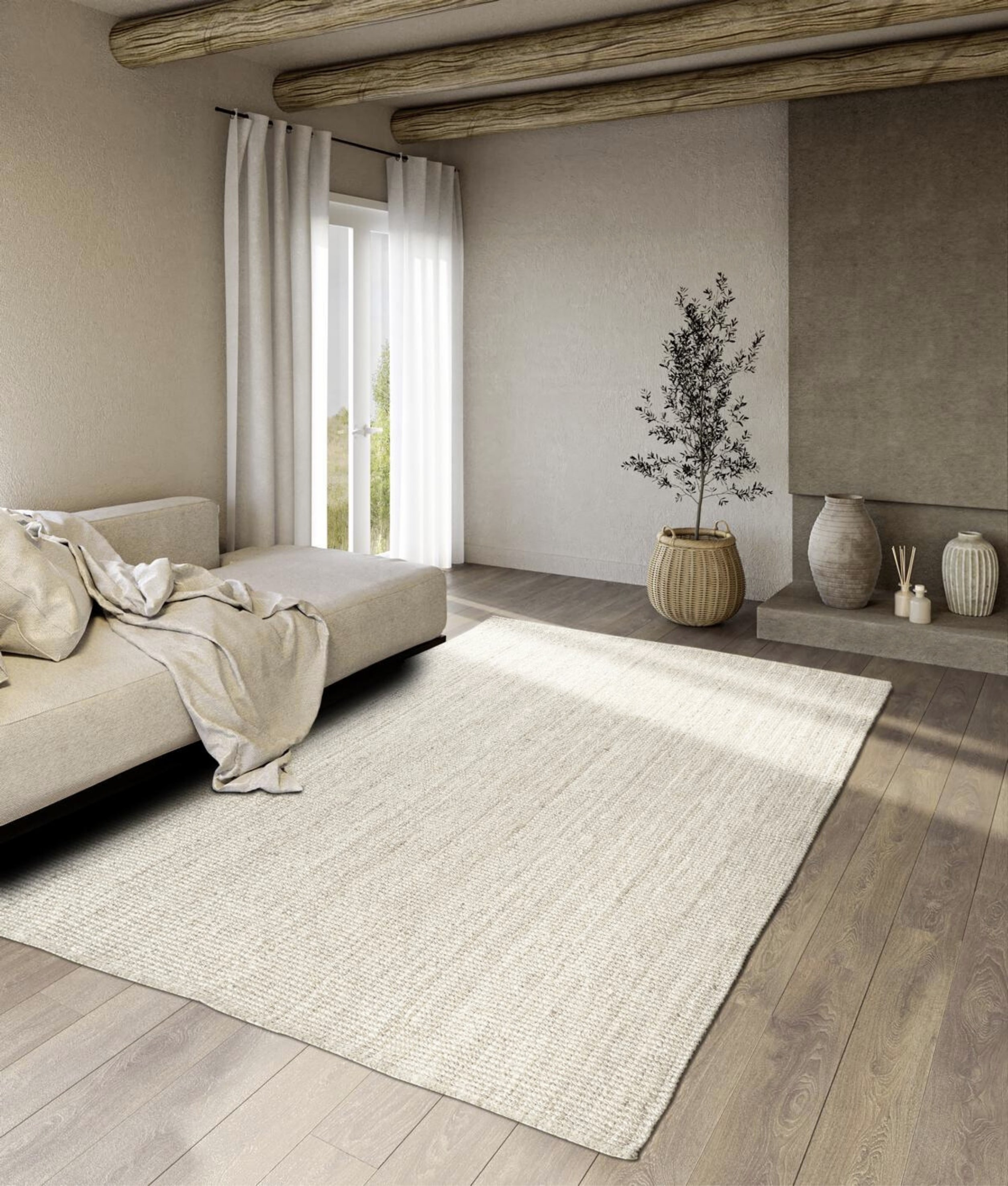 Villeroy & Boch Teppich "Rosalie Juteteppich" rechteckig 10 mm Höhe Läufer, 100% Jute, Natur, Wohnzimmer, Esszimmer, Schlafzimmer, GRS