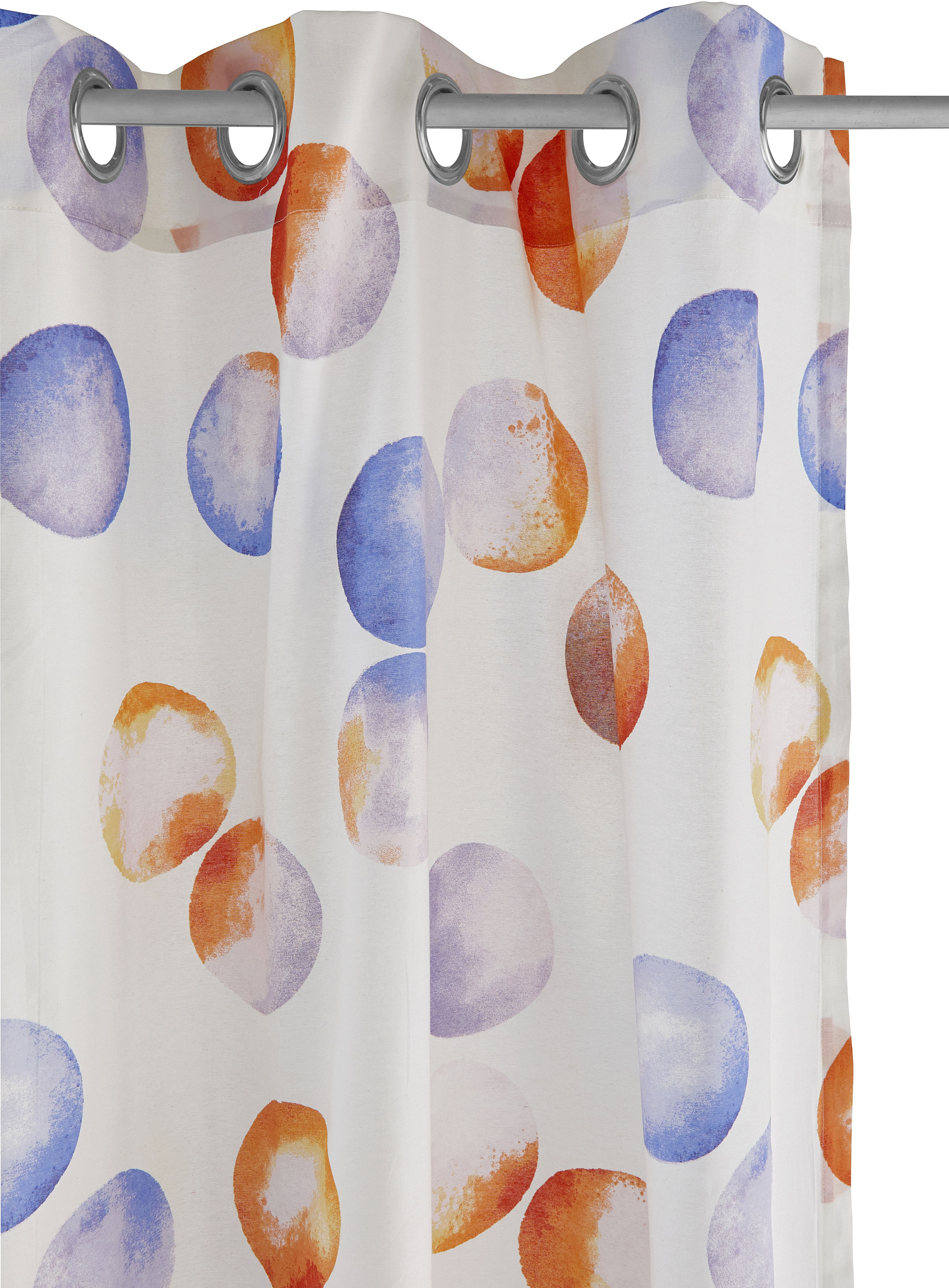 Thumbnail - Lüttenhütt Gardine "Kreise" Ösen 1 Stk. tlg.