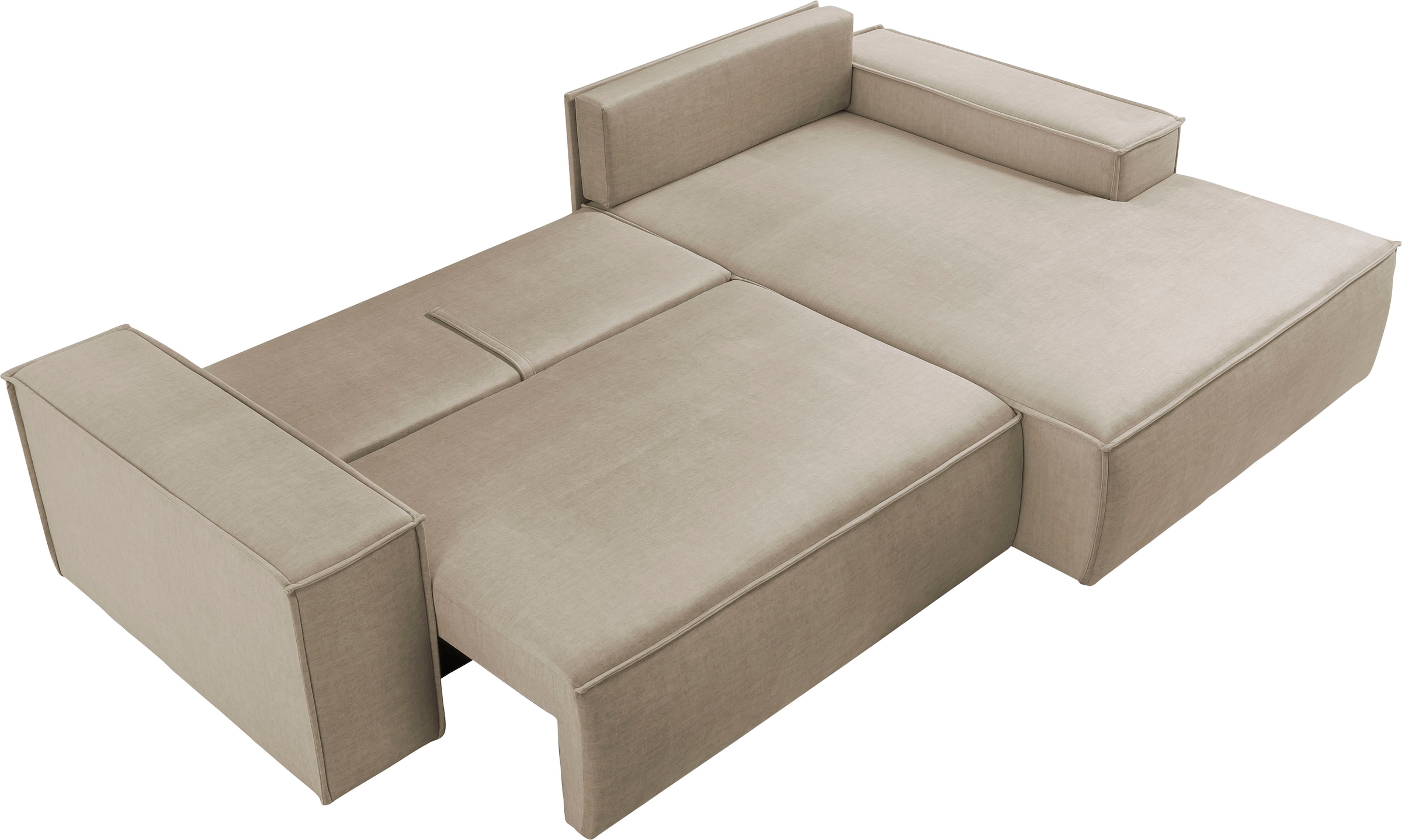 Ecksofa SHERWOOD Schlafsofa, mit Bettkasten, Cord-Bezug