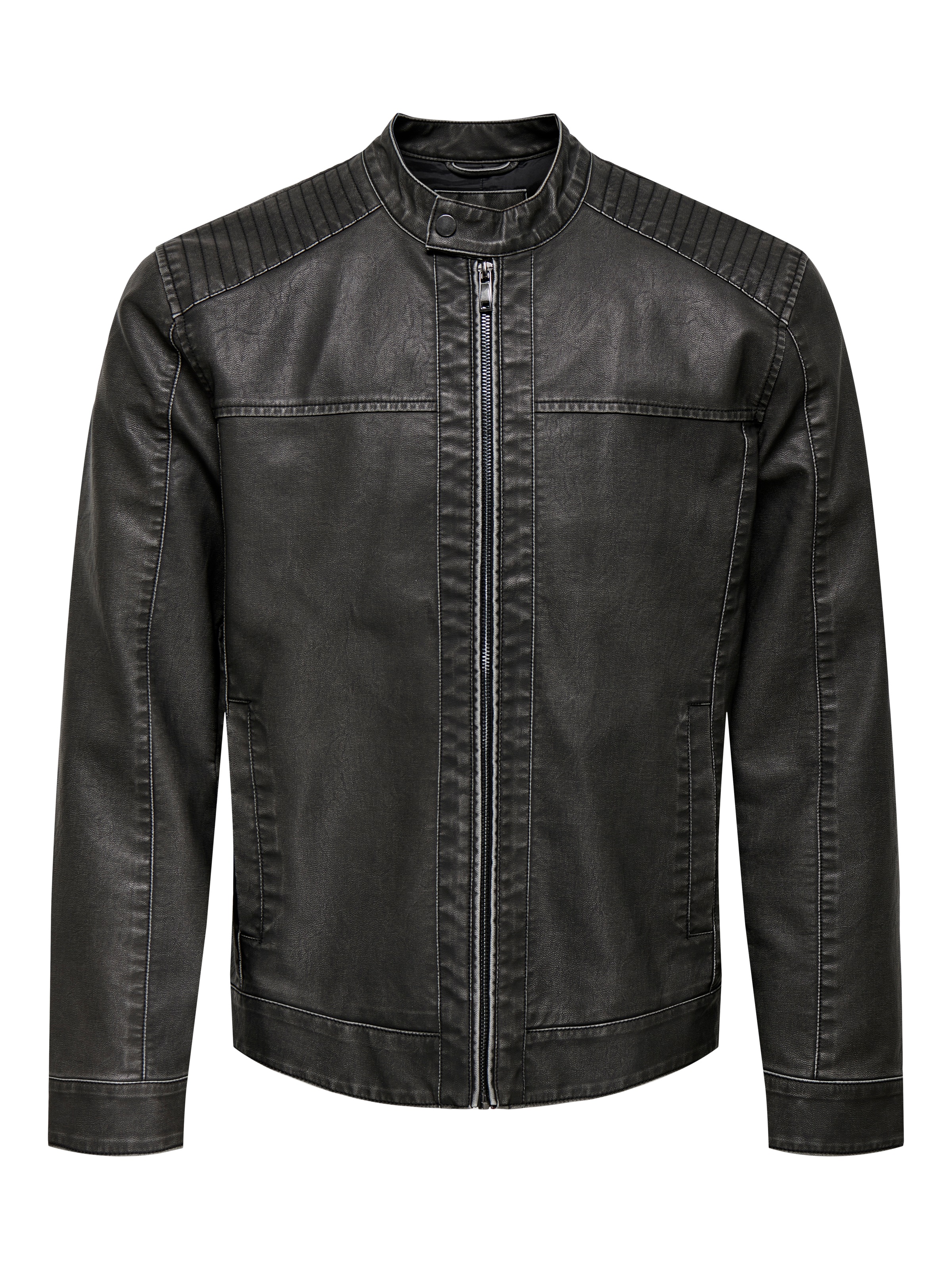 ONLY & SONS Bikerjacke "MIKE PU RACER JACKET", ohne Kapuze günstig online kaufen