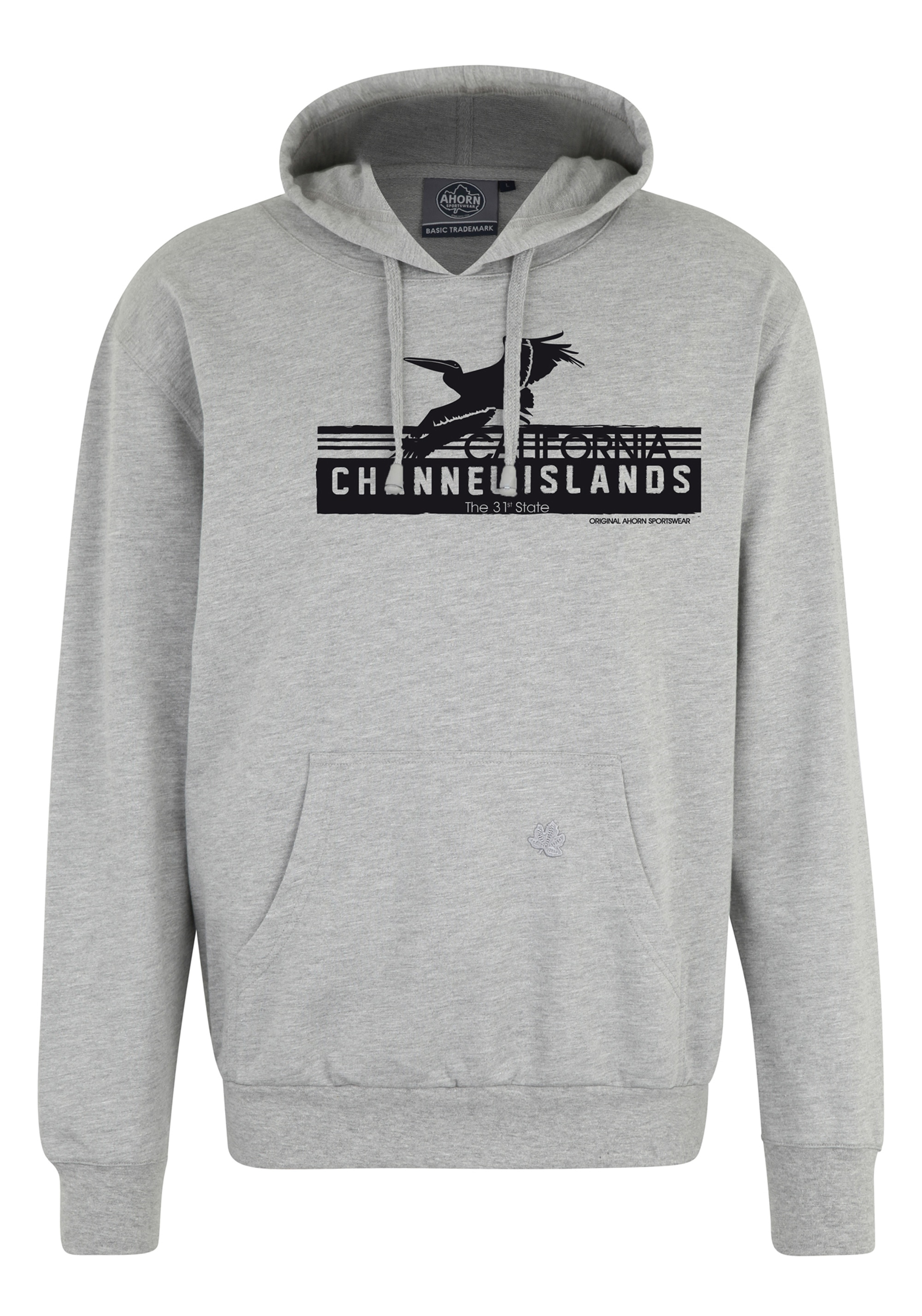 AHORN SPORTSWEAR Kapuzensweatshirt "CHANNEL ISLANDS", mit modischem Frontprint