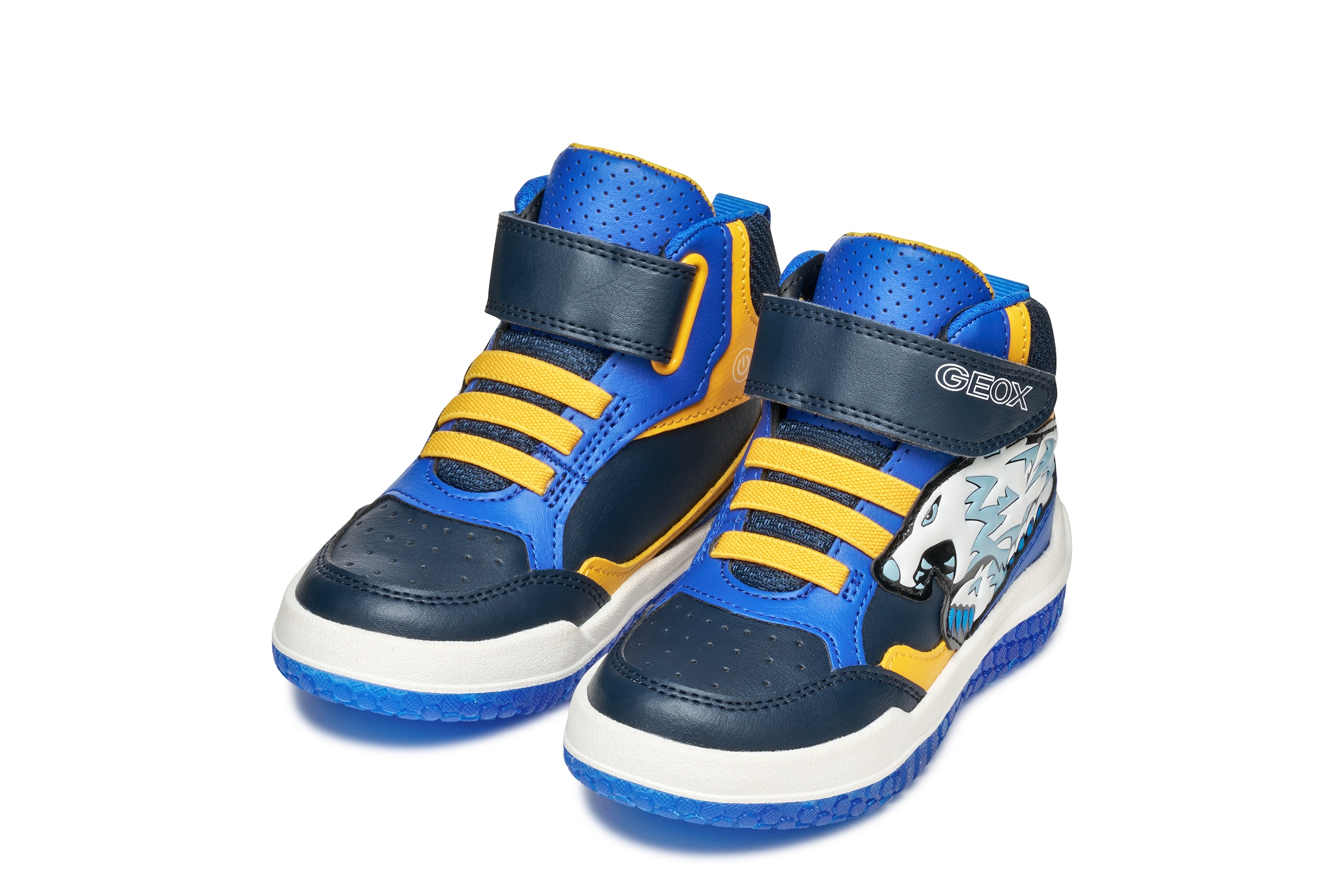 Geox Sneaker "J BUZZERLIGHT BOY Blinkschuh" Schnürboots mit cooler Blinkfun günstig online kaufen