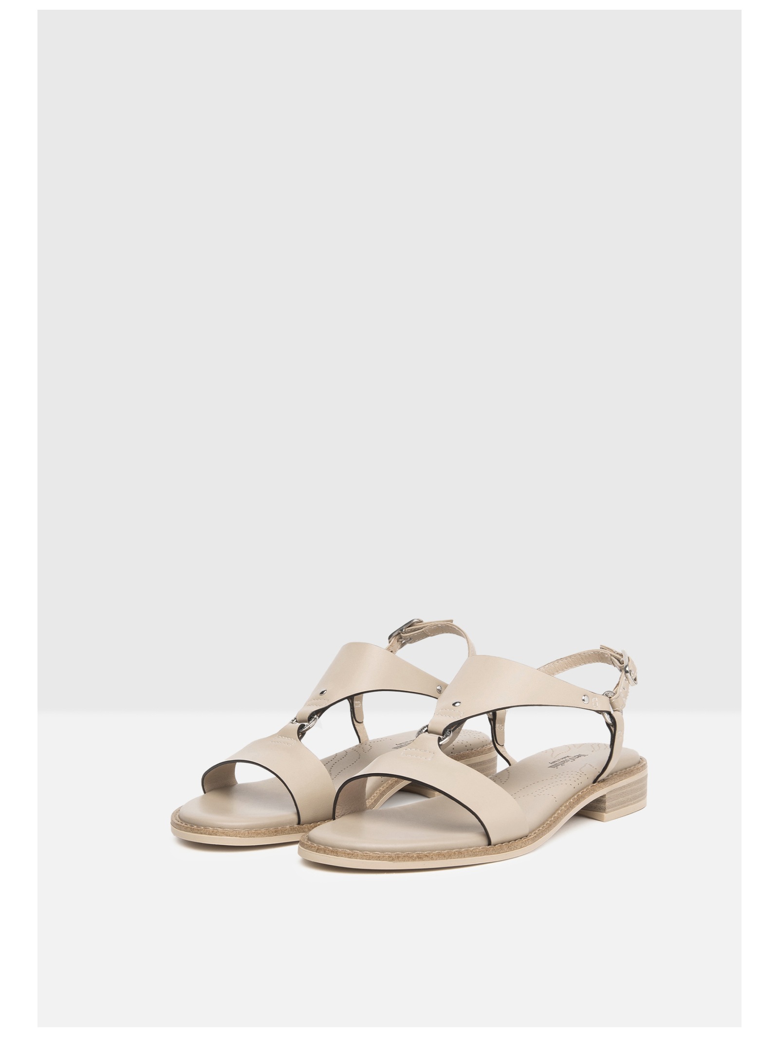 Riemchensandale NERO GIARDINI "Nero Giardini Sandalen Leder", Damen, Gr. 36, beige, Leder, Schuhe Riemchensandale 3