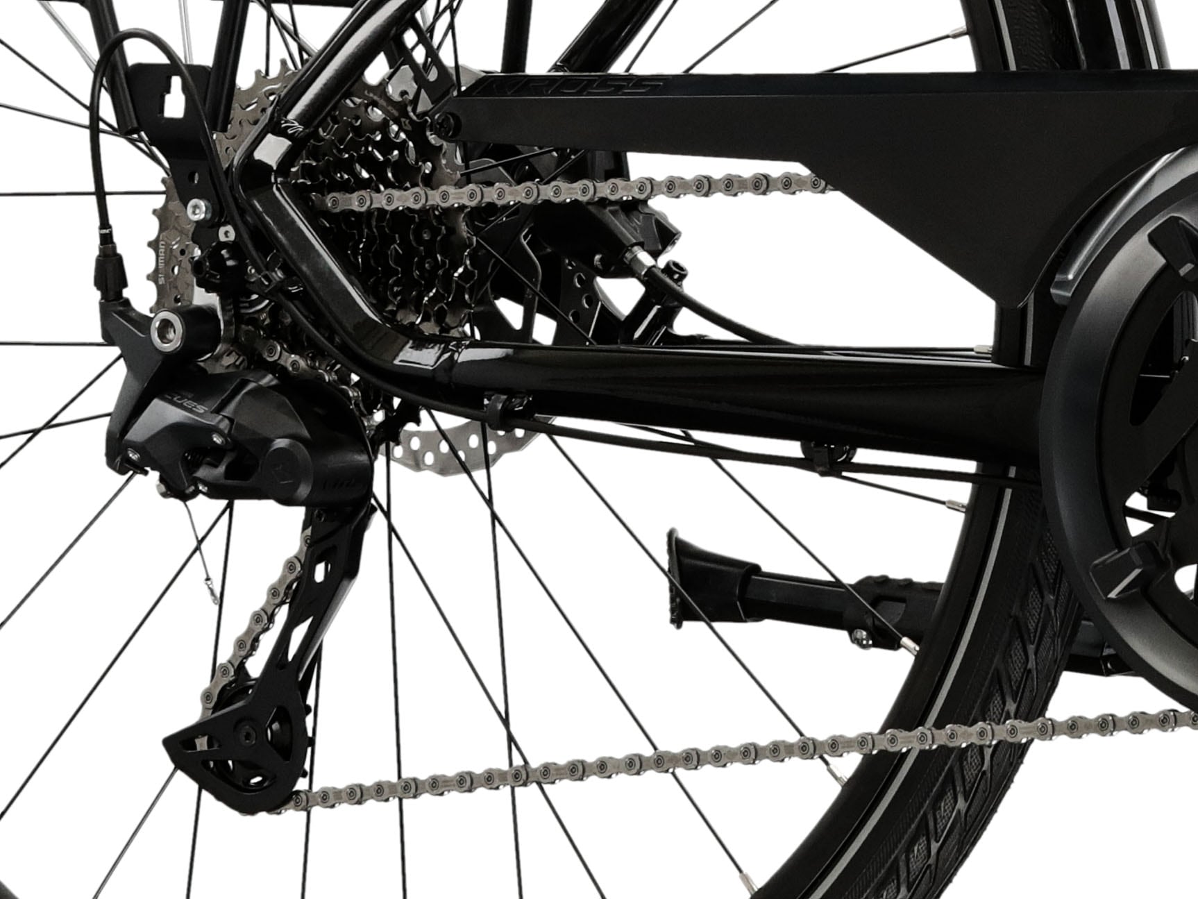 Kross Trekkingrad »Trekkingrad Trans 7.0 schwarz 20 Gänge«, 20 Gang, Shimano, CUES U6020 Schaltwerk, Kettenschaltung