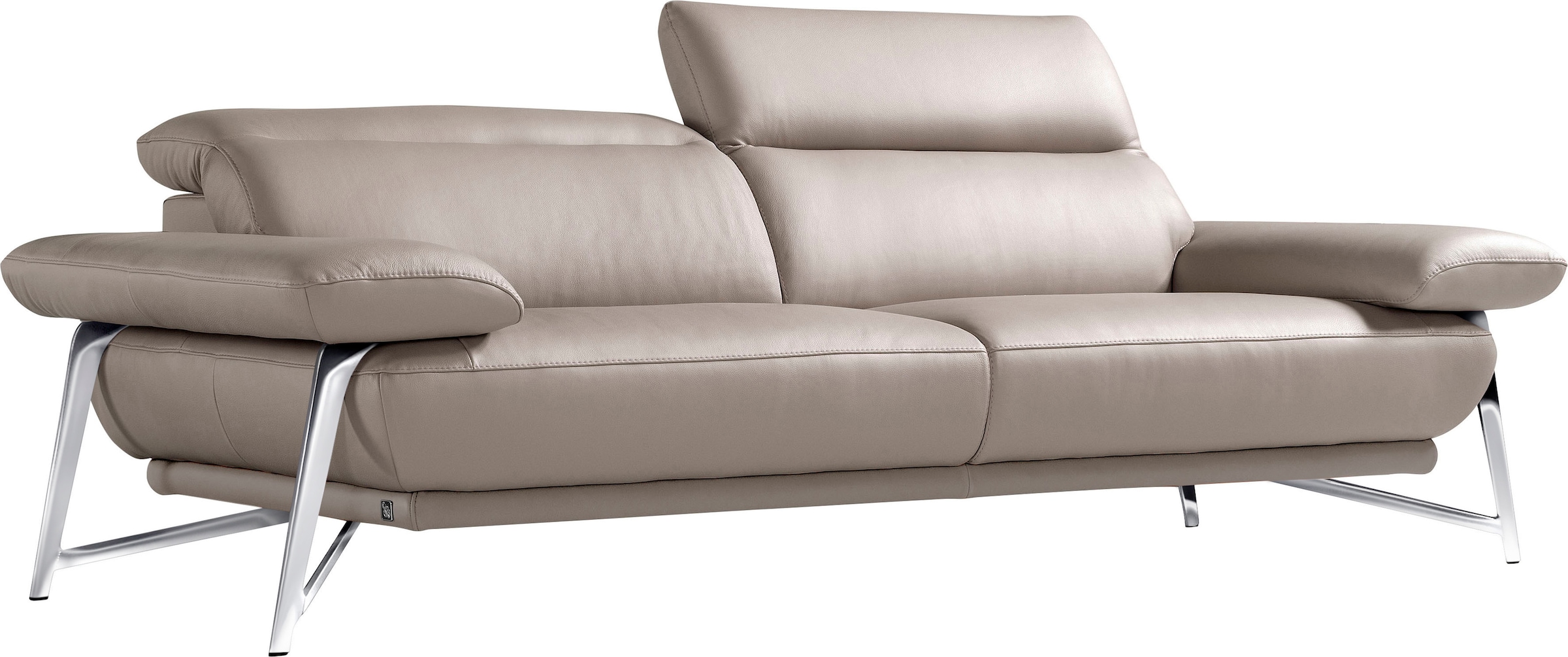 Egoitaliano 2,5-Sitzer »Anais, Designsofa mit hohem Sitzkomfort, Designfuß,«, inkl. verstellbarer Kopfteile