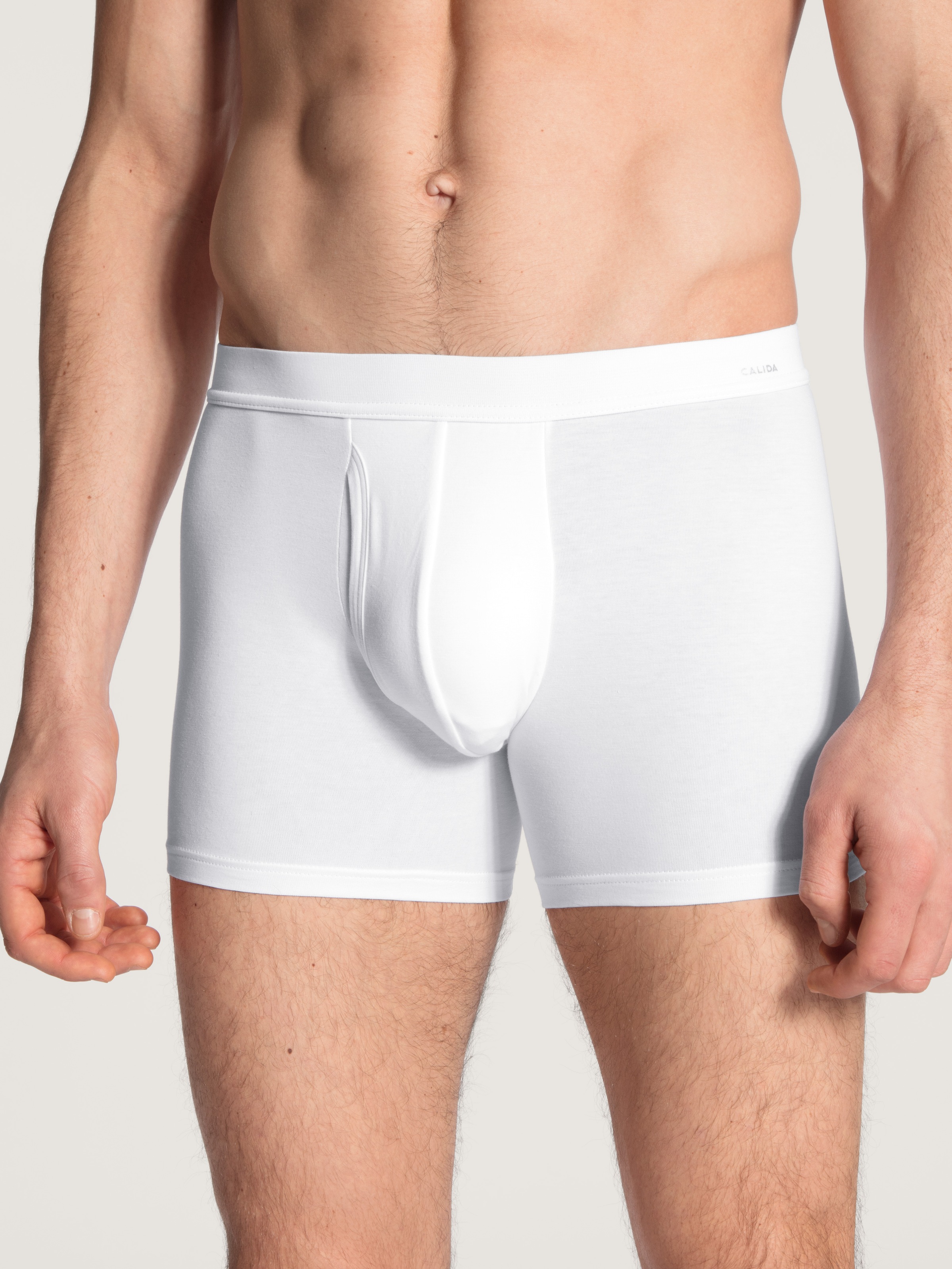 CALIDA Boxer "Evolution", Logo-Schriftzug, Single Jersey, ohne Eingriff günstig online kaufen