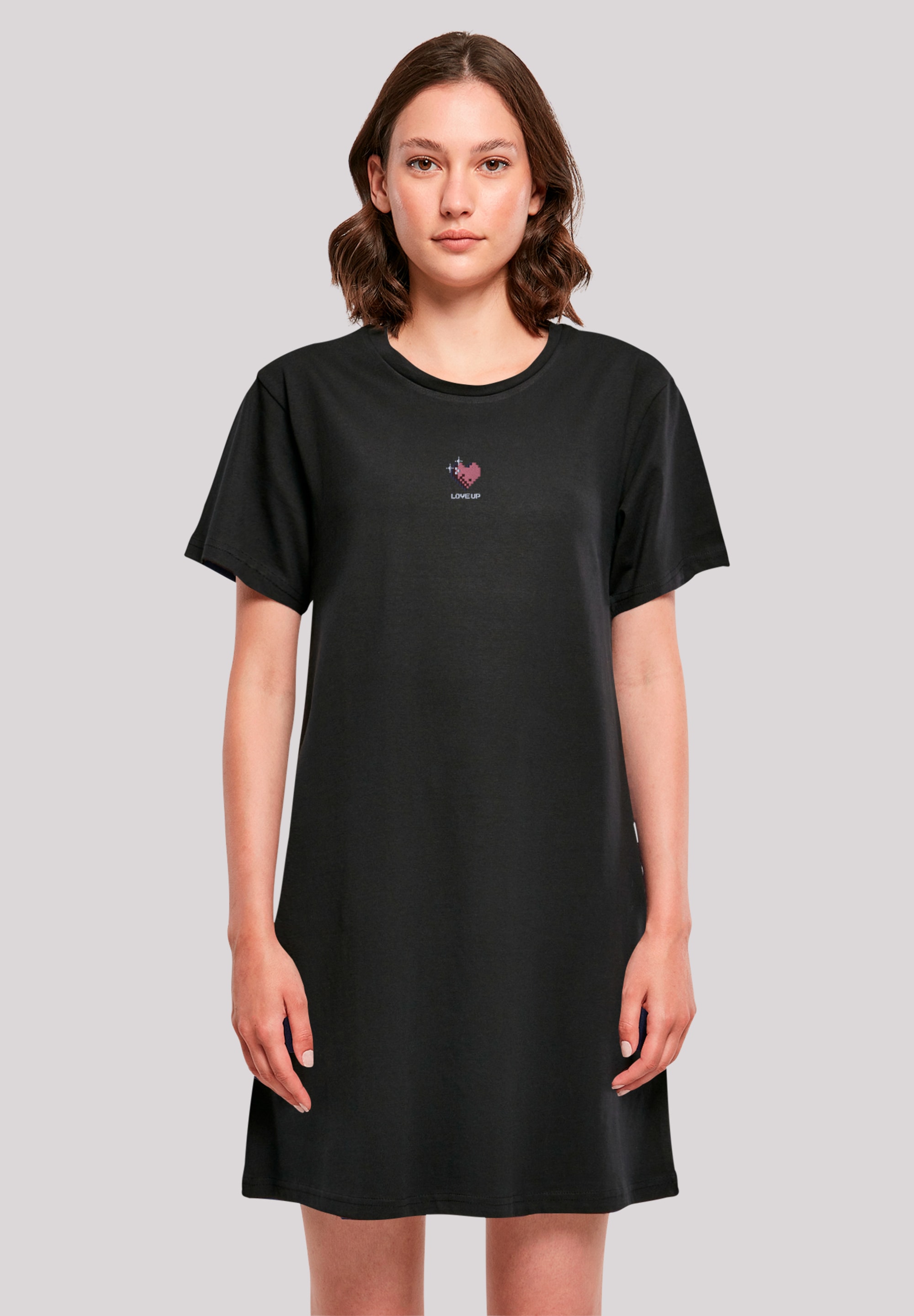 F4NT4STIC Shirtkleid "Pixel Heart Bestickt", Premium Qualität günstig online kaufen