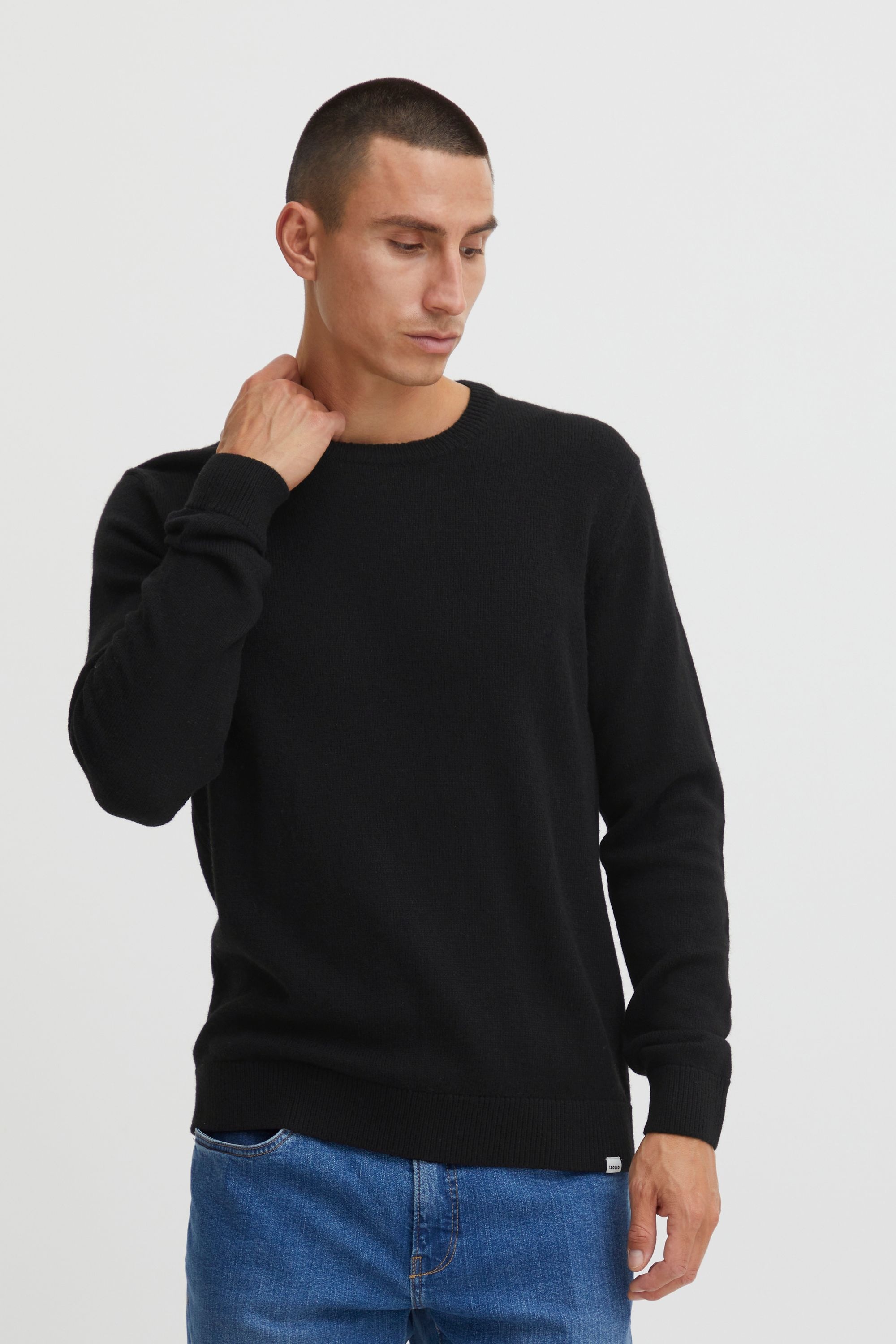 Solid Strickfleece-Pullover "Strickpullover Sddyllon" günstig online kaufen