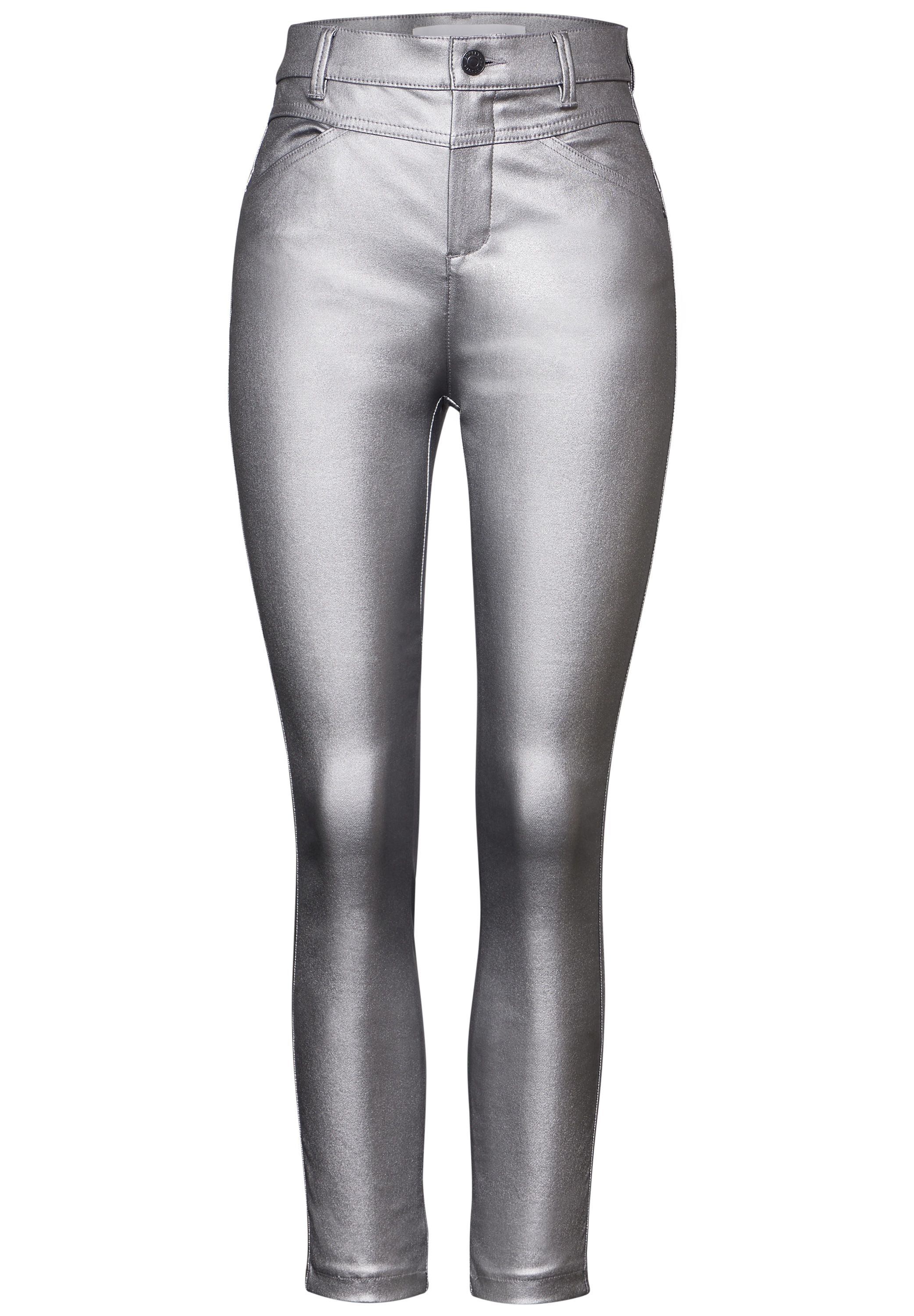 STREET ONE STUDIO Röhrenhose, mit Glitzer-Effekt
