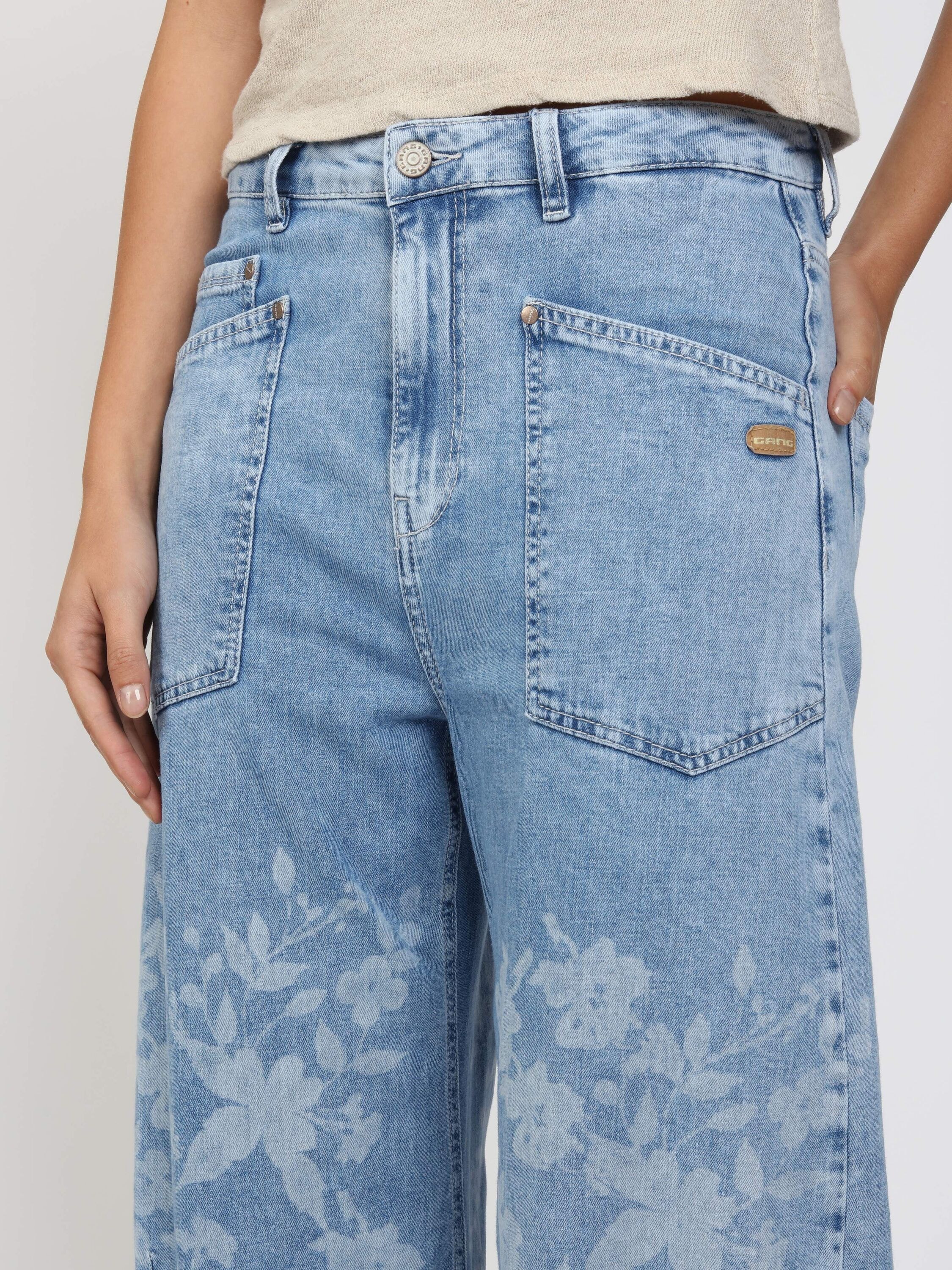 GANG 7/8-Jeans »94ODINA« mit Reißverschluss und Knopf