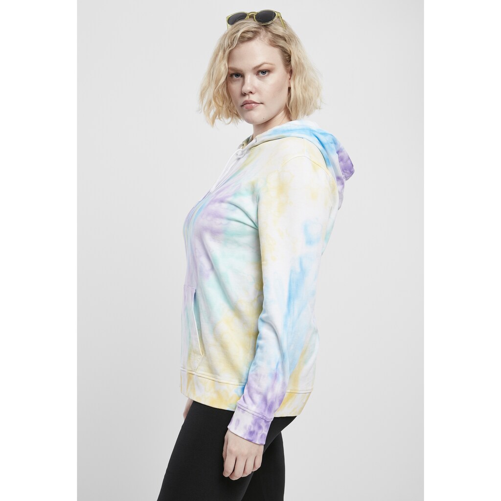 URBAN CLASSICS Kapuzenpullover »Urban Classics Damen Ladies Tie Dye Hoody«, (1 tlg.)