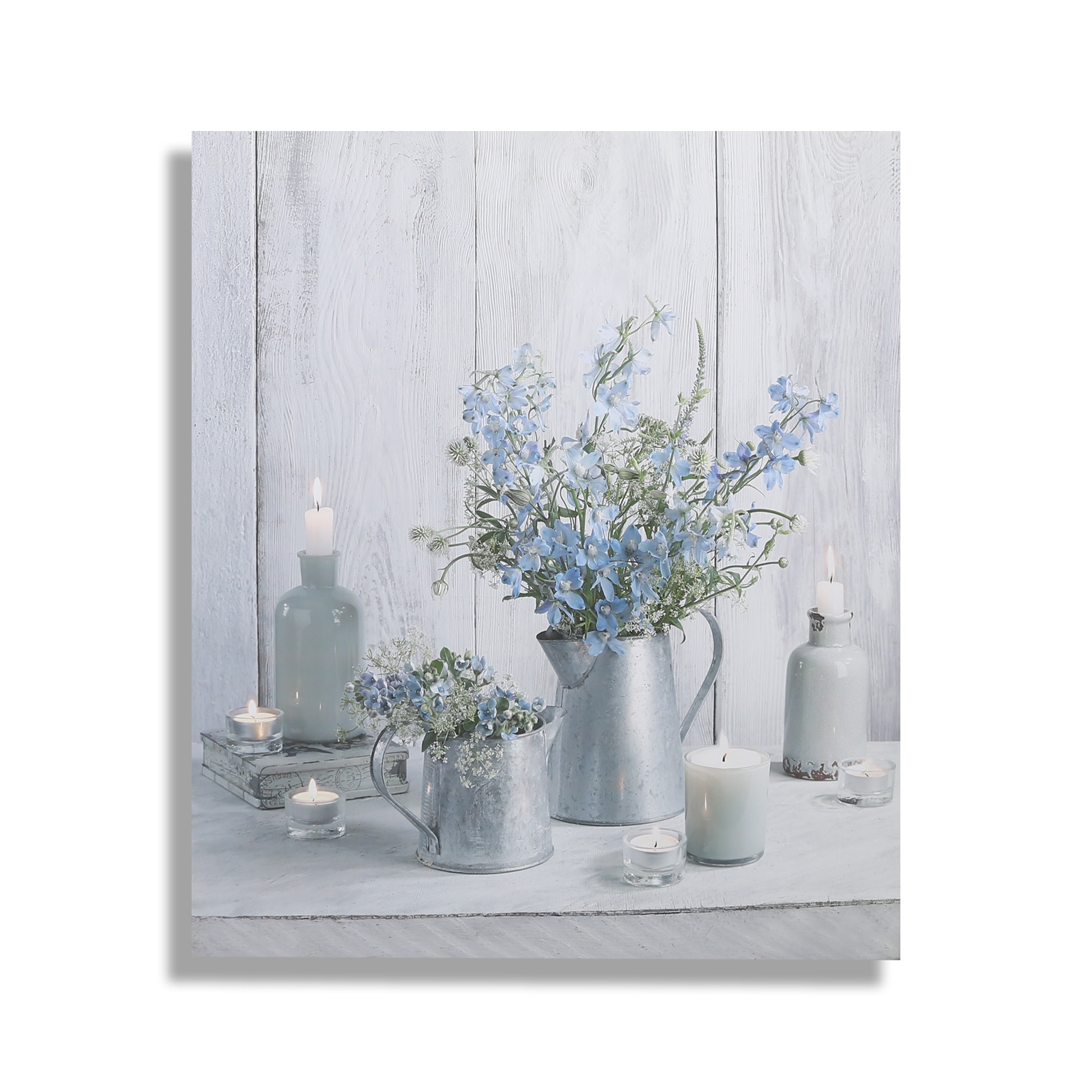 Art for the home LED-Bild "Ruhe Blau LED 60x70cm", Romantisch, (1 St.), LED günstig online kaufen