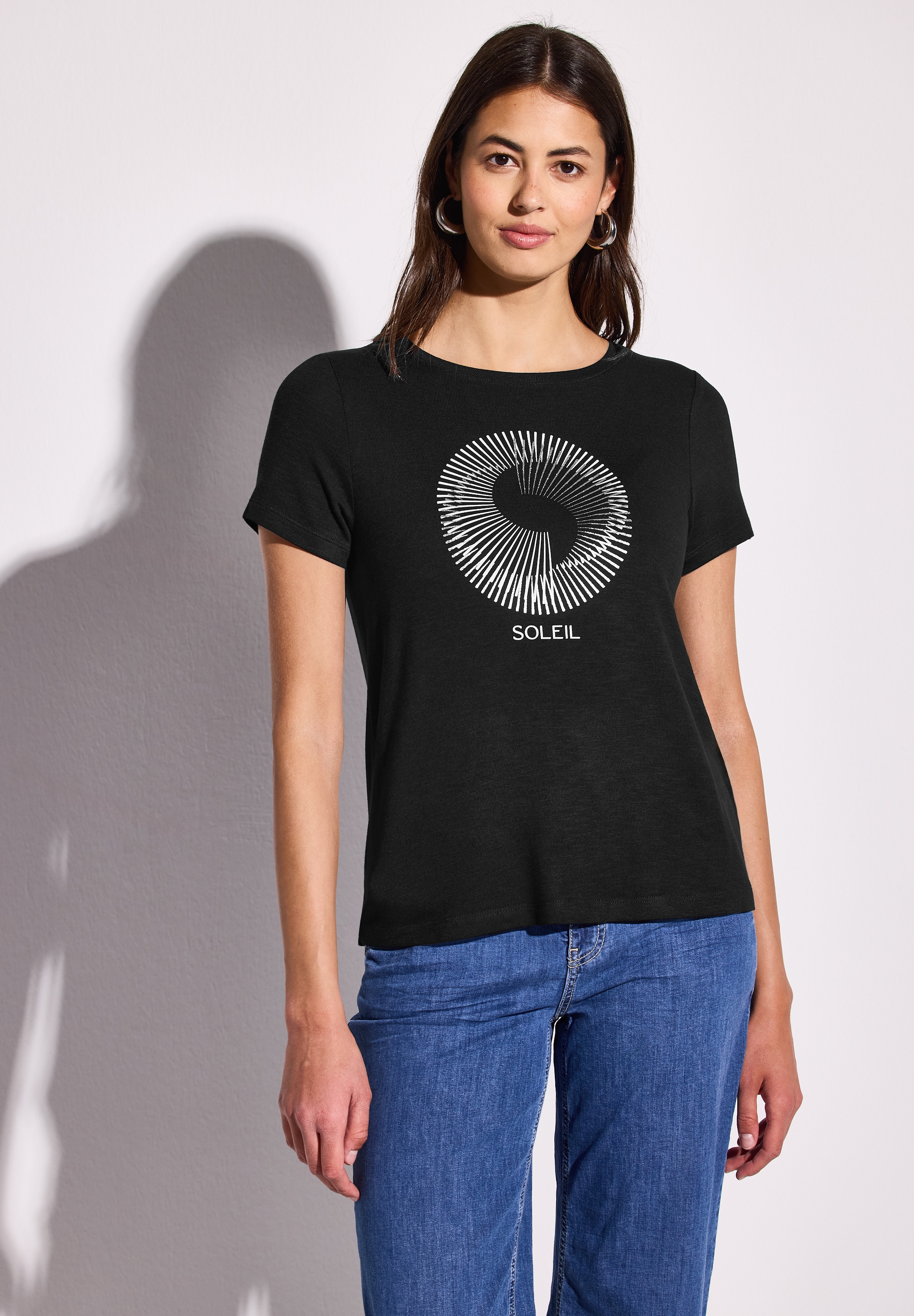 STREET ONE Print-Shirt, mit Rundhalsausschnitt günstig online kaufen