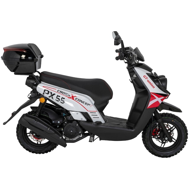 GT UNION Motorroller »PX 55 Cross-Concept«, 125 cm³, 85 km/h, Euro 5, 8,4  PS, (Set), mit Topcase auf Rechnung kaufen | BAUR