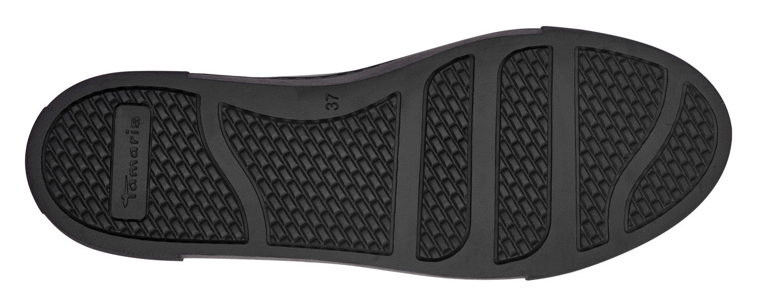 Tamaris Plateausneaker, Freizeitschuh, Halbschuh, Schnürschuh mit T-Logoanhänger, vegan