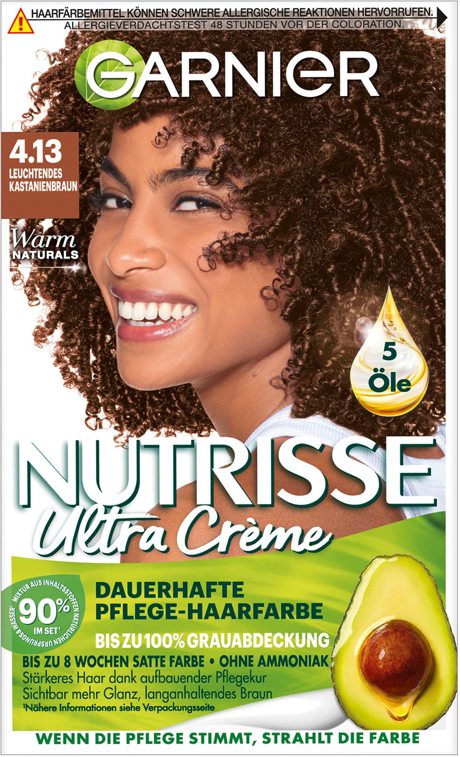 Coloration »Garnier Nutrisse Ultra Crème«, (Packung, 3 tlg.)