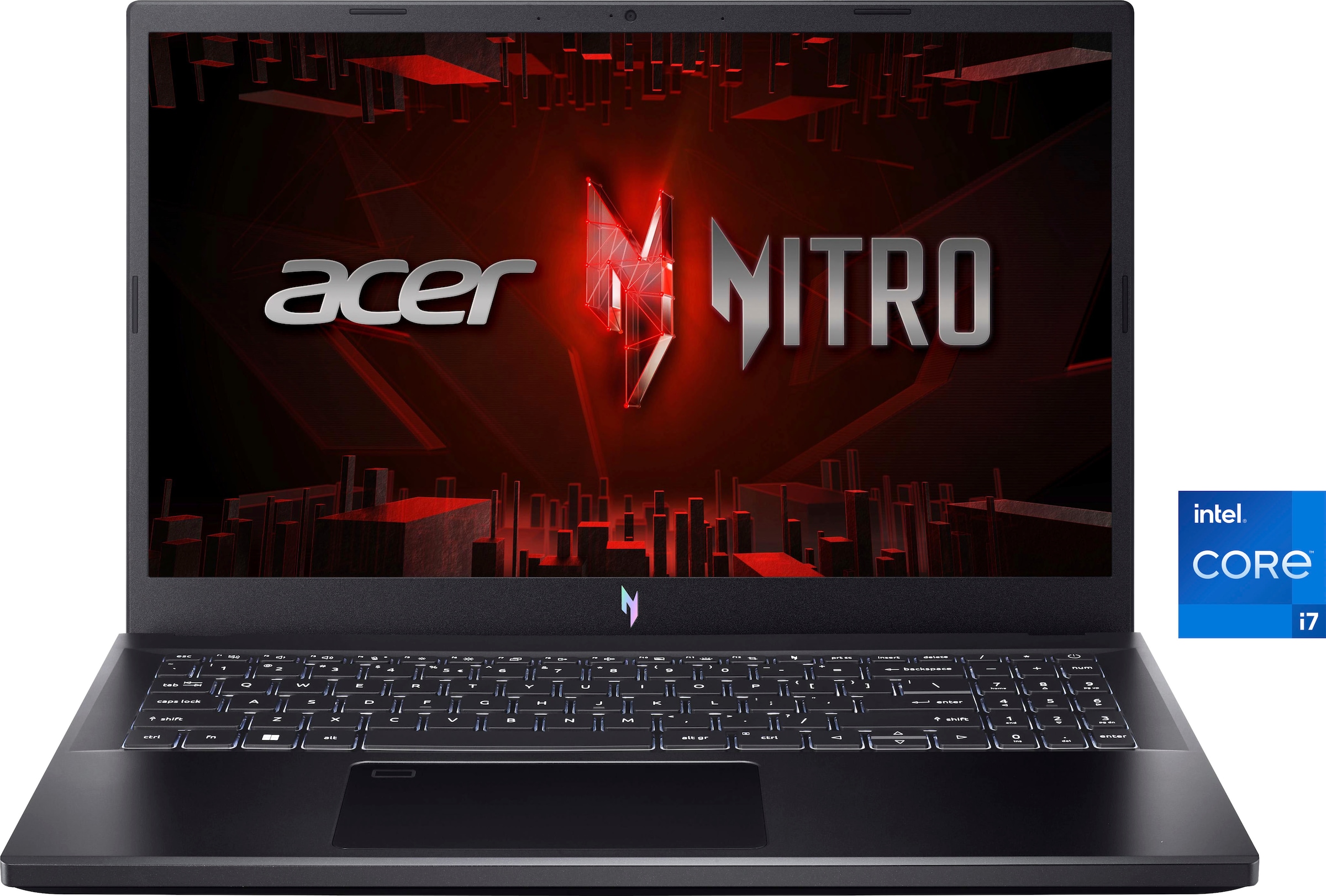 Acer Business-Notebook »Nitro V 15 Laptop, Full HD IPS Display, 16 GB RAM, Windows 11 Home,«, 39,62 cm, / 15,6 Zoll, Intel, Core i7, GeForce RTX 3050, 512 GB SSD, ANV15-51-7553