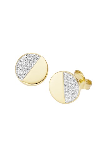 Smart Jewel Paar Ohrstecker »rund, mit Kristallsteinen, Silber 925« kaufen