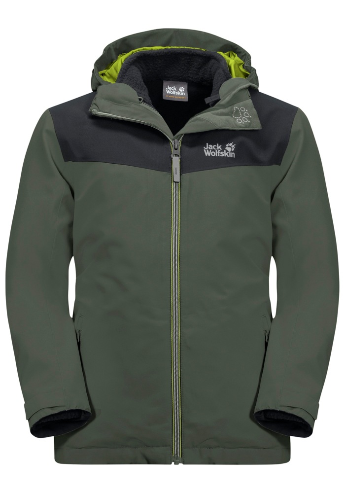 Jack Wolfskin 3-in-1-Funktionsjacke "SNOWFROST 3IN1 JACKET K", (2 teilig), mit Kapuze