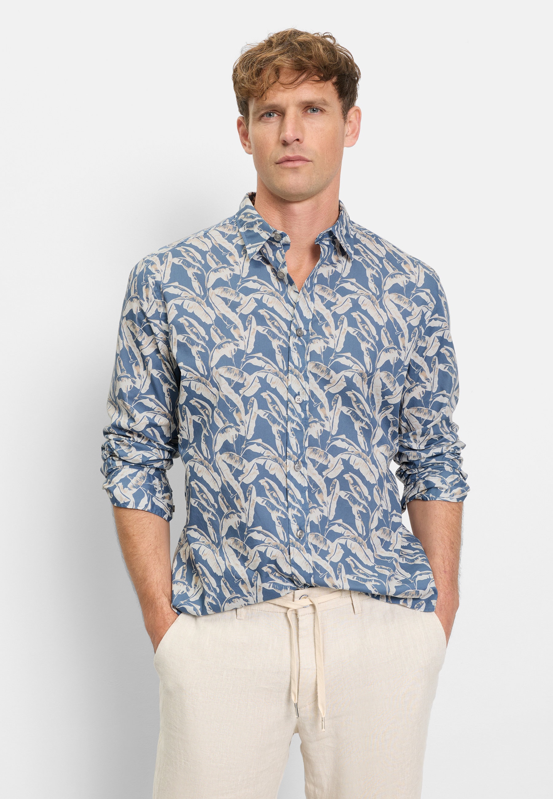 OLYMP Langarmhemd "OLYMP Casual, regular fit, Kent" günstig online kaufen