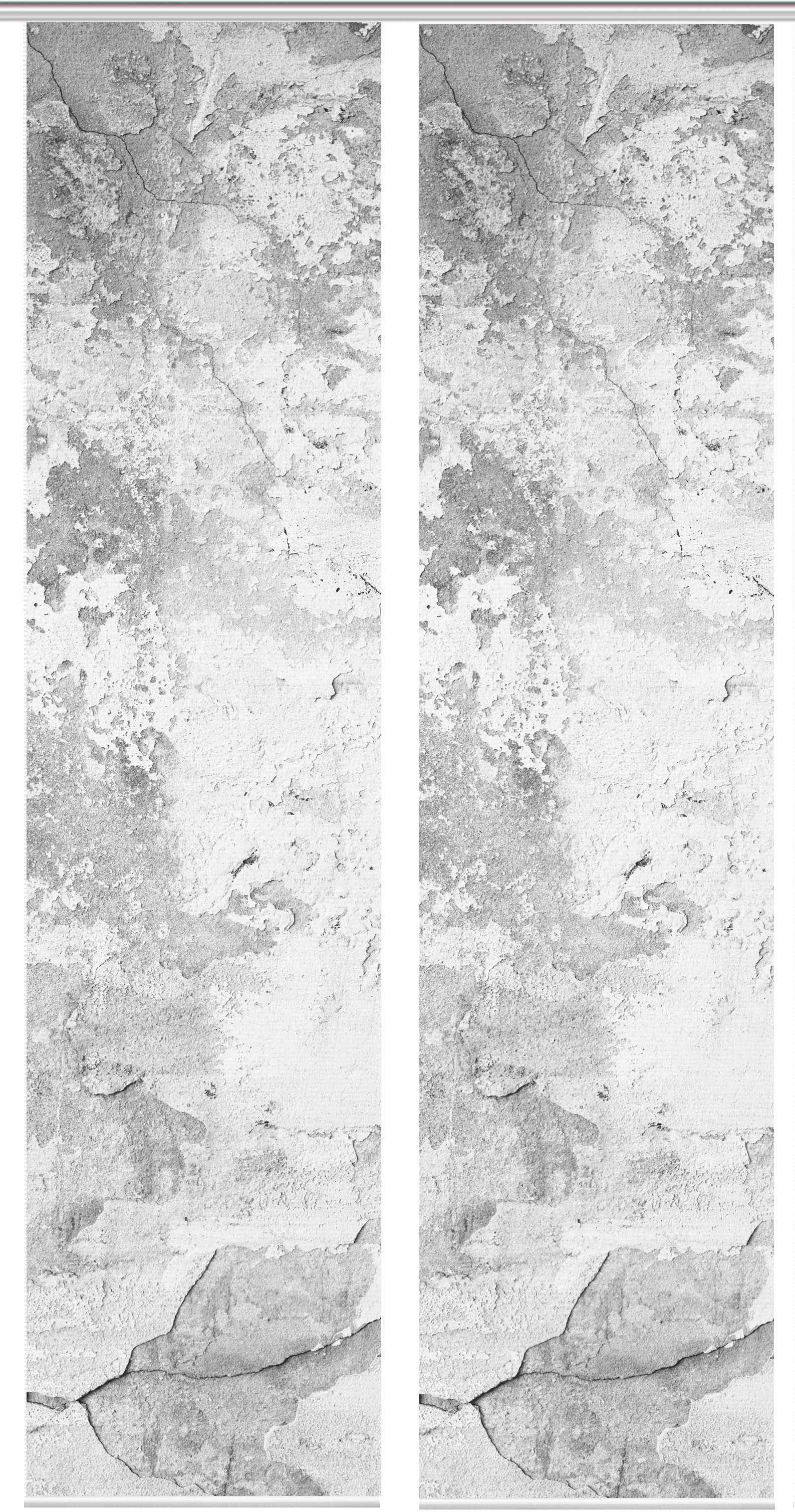 Thumbnail - Vision S Schiebegardine "RAGUL 2er SET" Paneelwagen 2 Stk. tlg. Schiebevorhang Digidruck 2er Set RAGUL