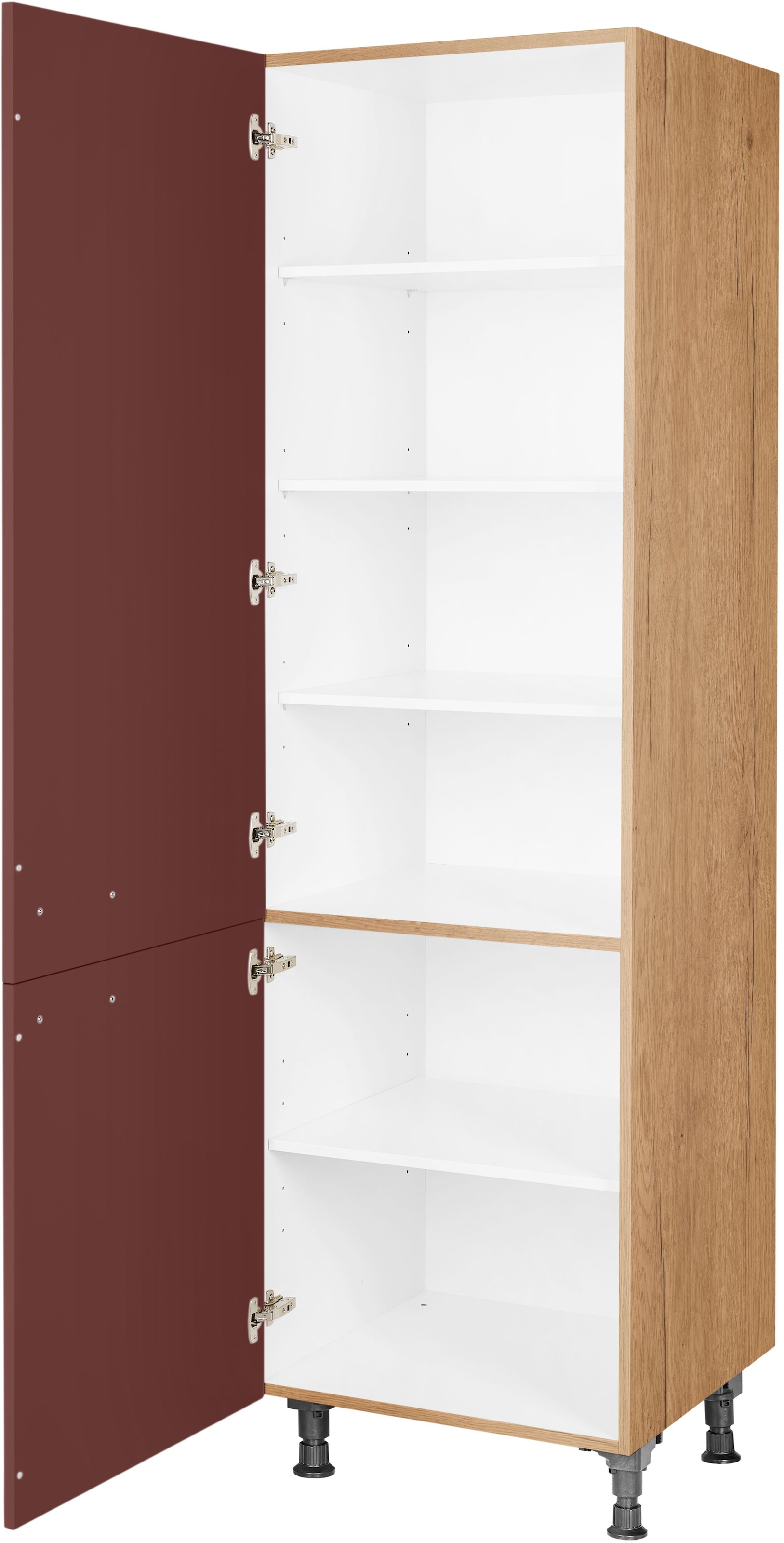 nobilia® Hochschrank »"Easytouch", Ausrichtung wählbar, mit zwei Türen, vormontiert,«, Breite/Höhe: 60/216,6 cm
