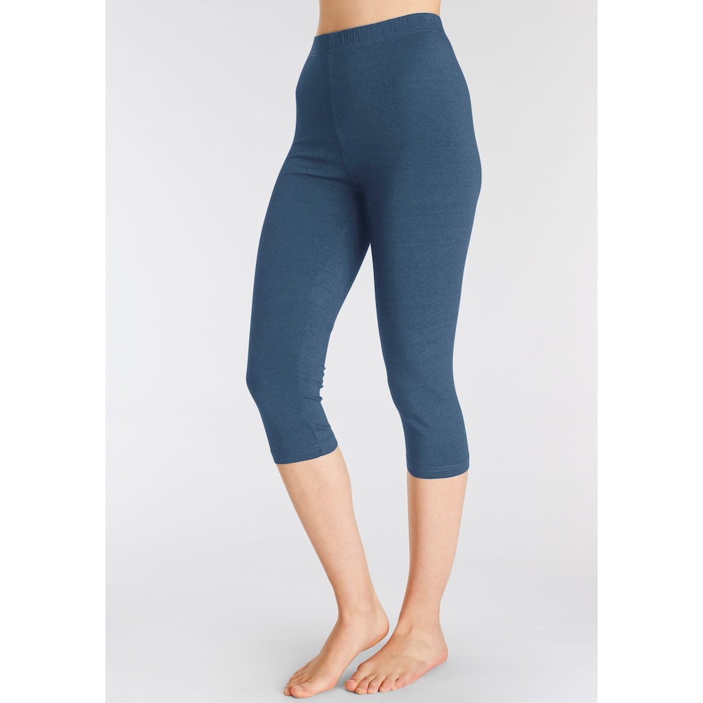 Vivance active Caprileggings, (2er-Pack), mit Gummibund, Loungewear