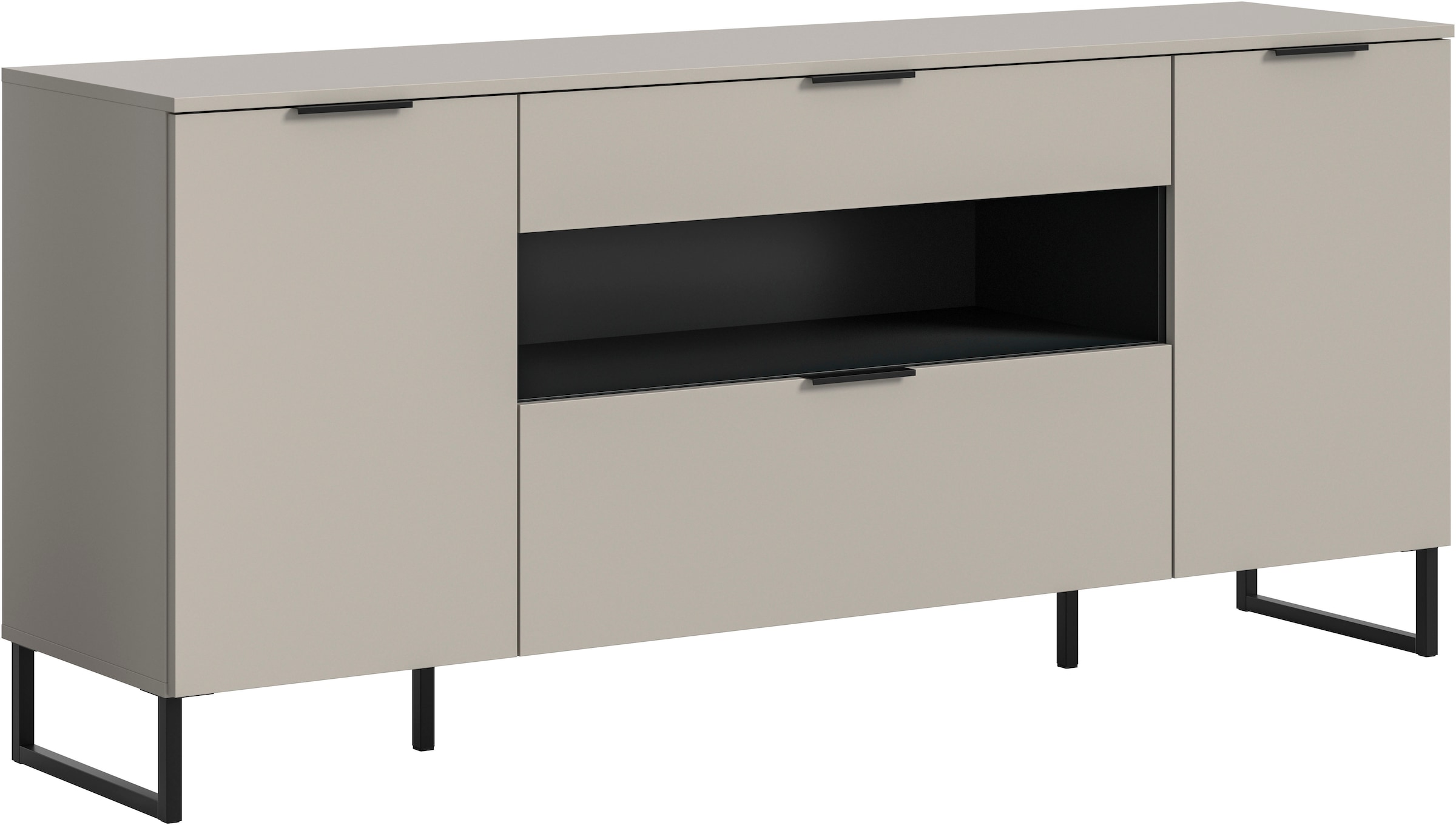 Home affaire Sideboard "ADIO, Breite 185cm, 2 Türen, 1 Schubkasten, 1 Klapp günstig online kaufen
