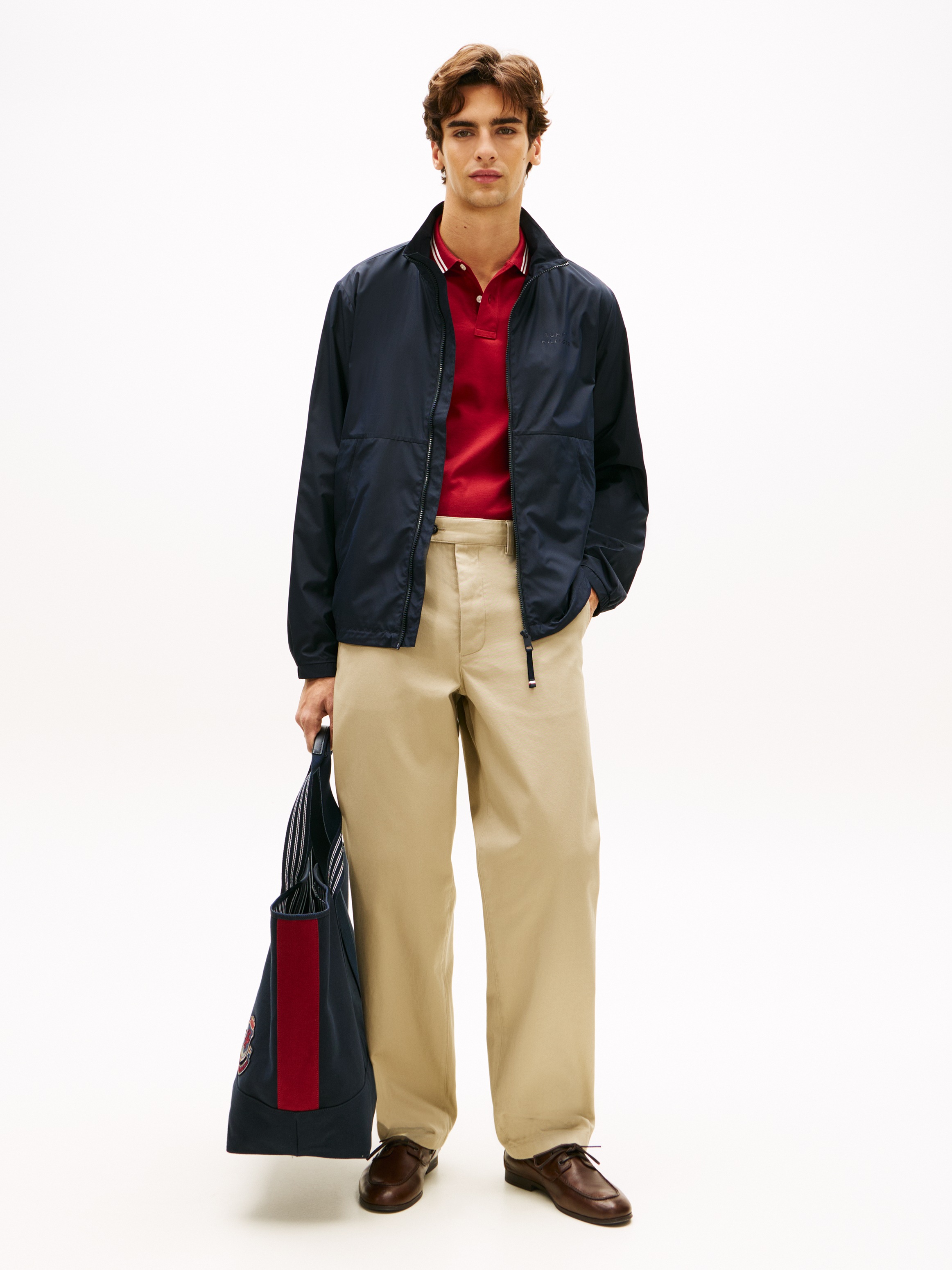 Blouson TOMMY HILFIGER "BRANDED", Herren, Gr. XXL, desert sky, Web, Obermaterial: 100% Polyester, regular fit normal, elastischer Bund, Jacken Blouson, Funktionsjacke Lightweight Outdoor 3