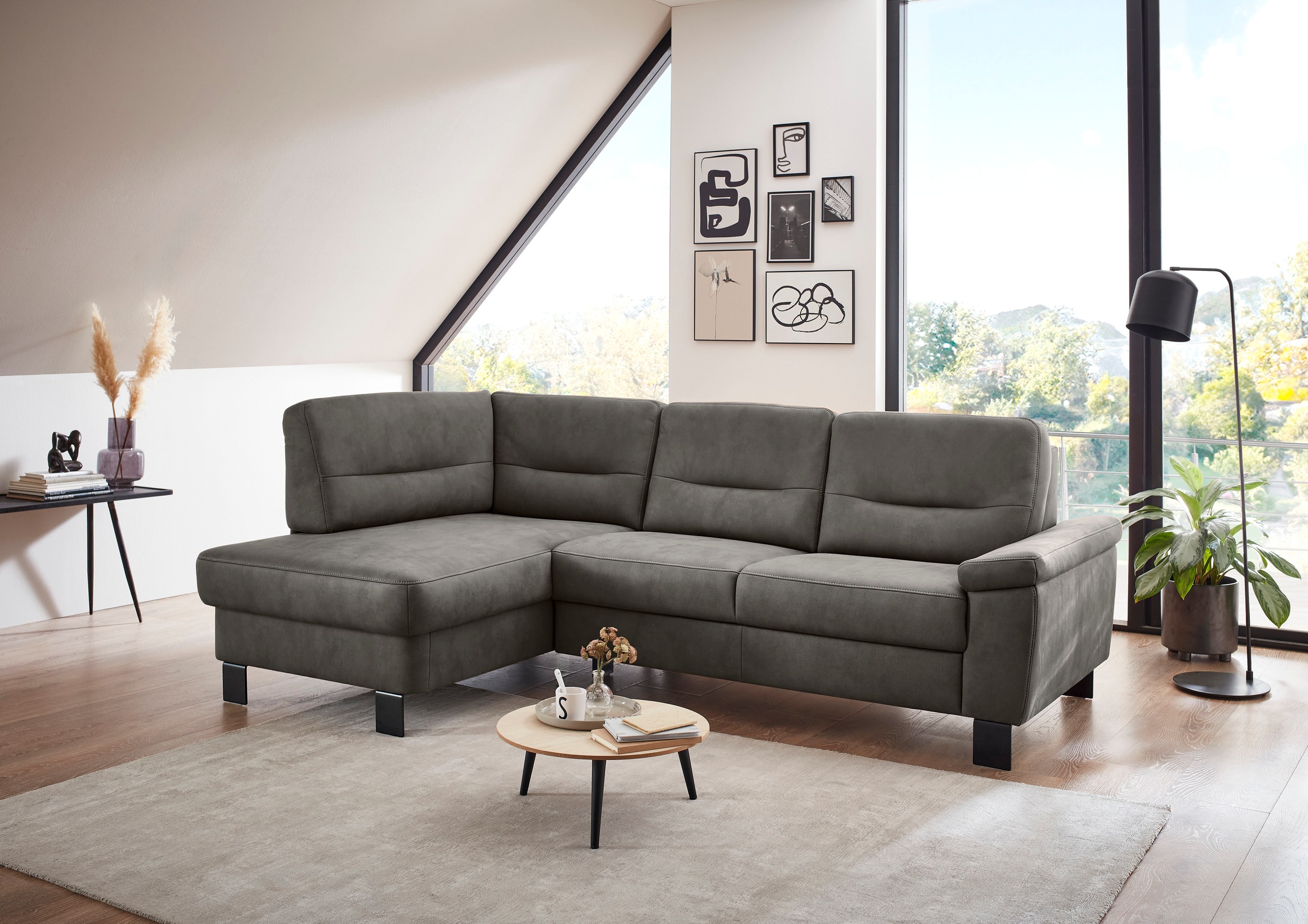 Die PlanBar Ecksofa "PP-PF23172 L-Form, Breite 244 cm" Eckgarnitur mit beso günstig online kaufen