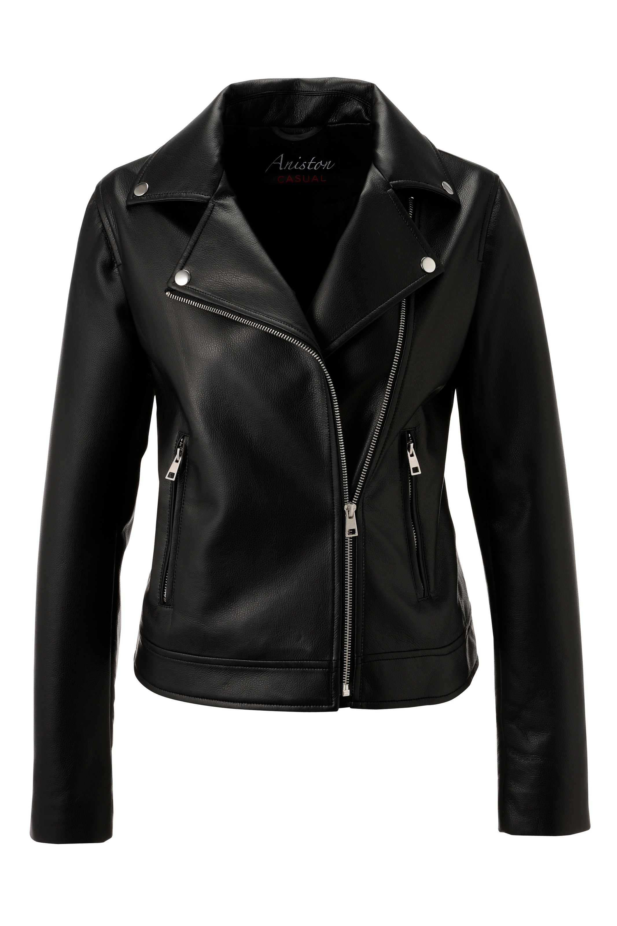 Aniston CASUAL Lederimitatjacke, im Biker-Style - NEUE KOLLEKTION
