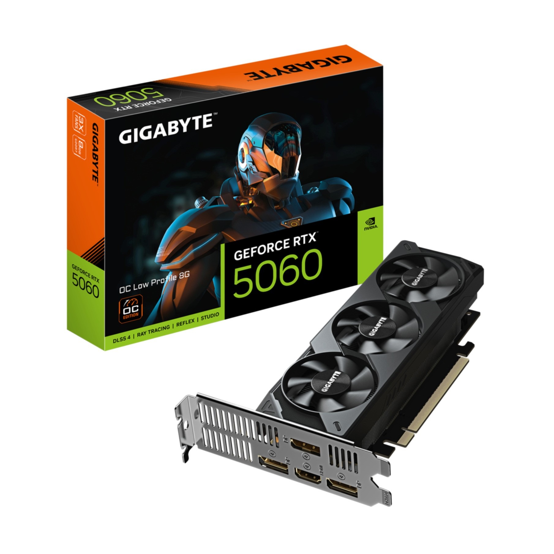 Gigabyte Grafikkarte »GeForce RTX 5060 OC Low Profile 8G Grafikkarte - 8GB GDDR7, 128bit, PC«