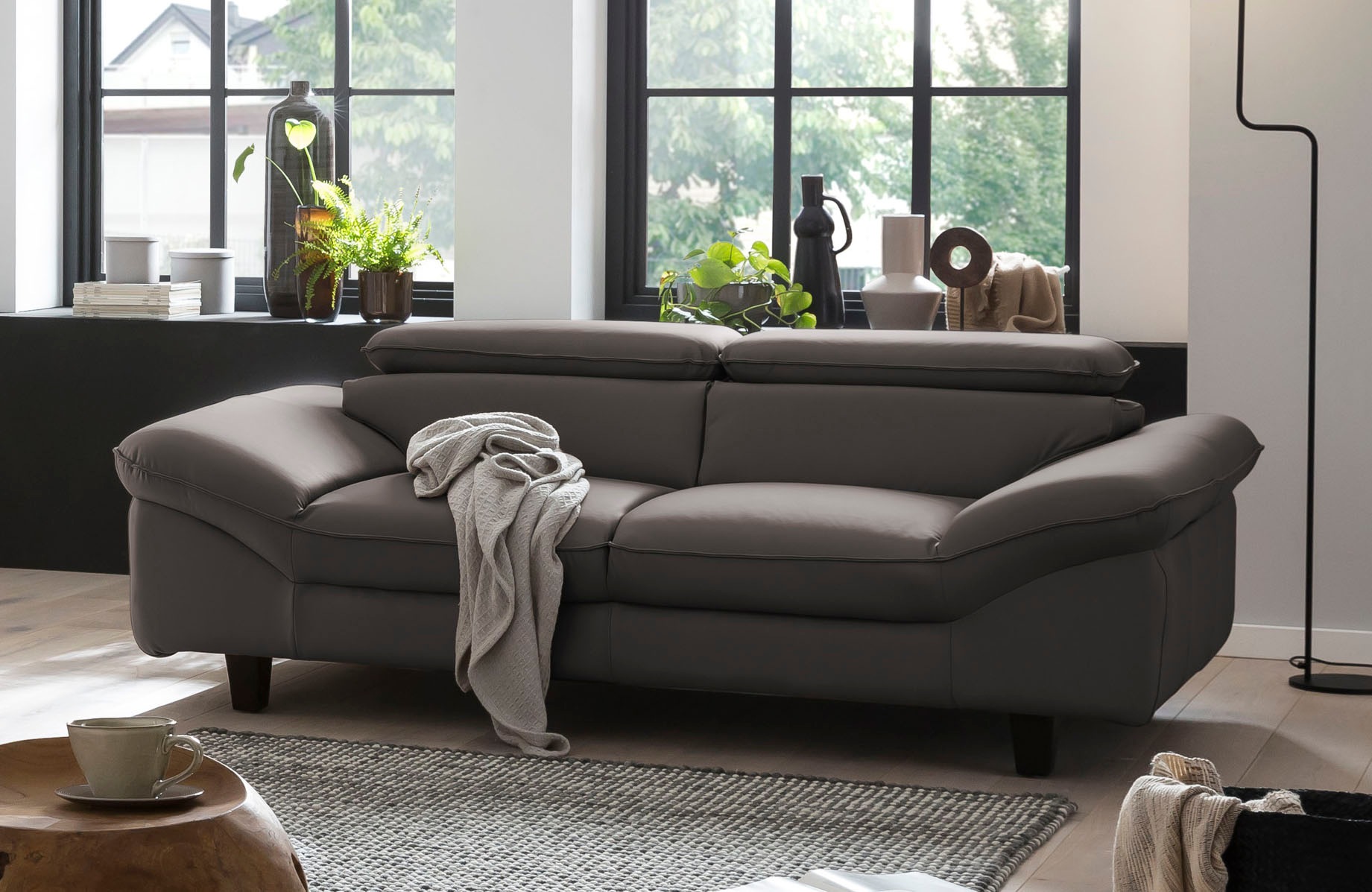 Home affaire 3-Sitzer "Pilot", Big-Sofa mit Kopfteilverstellung günstig online kaufen