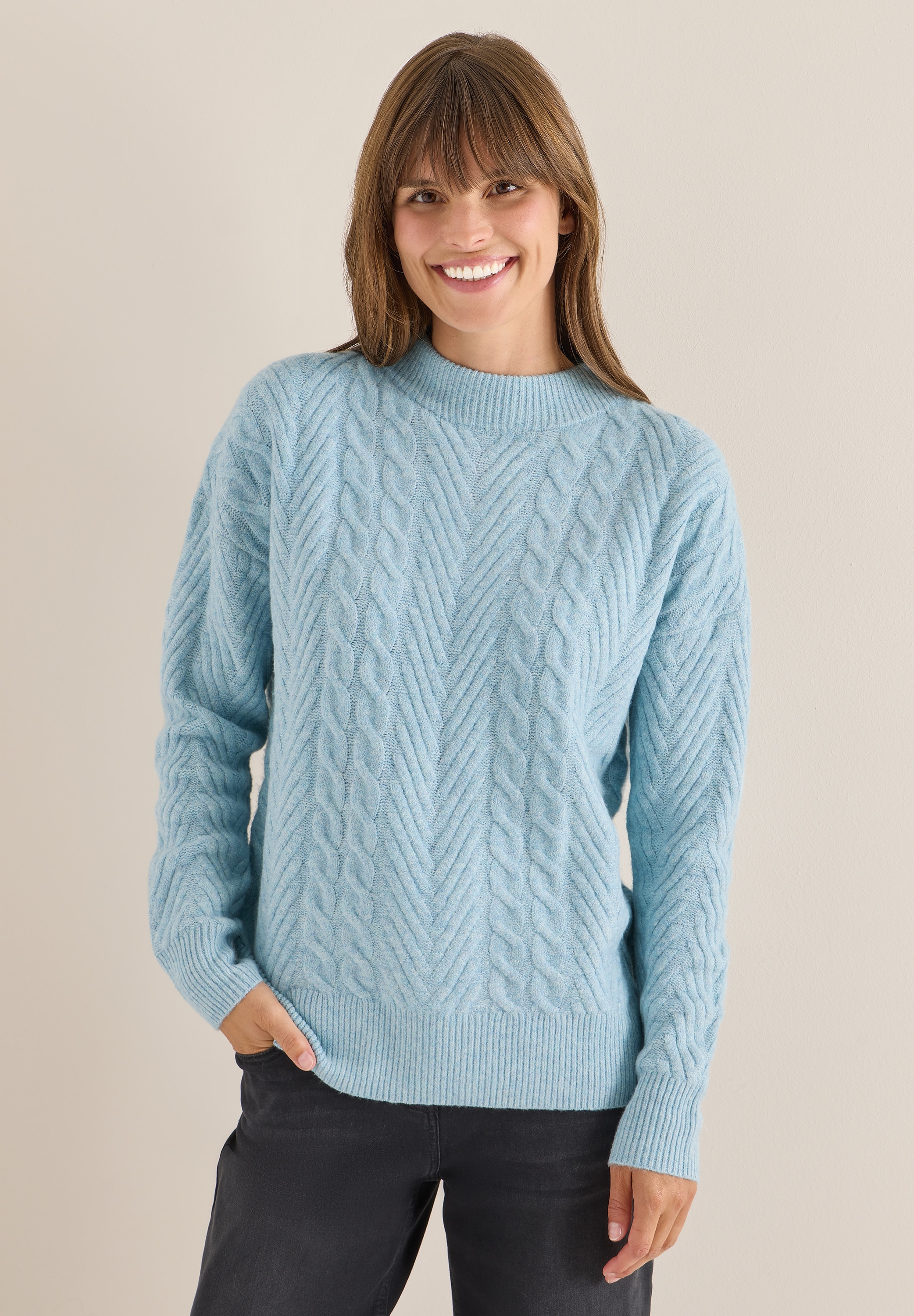 Cecil Strickpullover mit Strickmuster günstig online kaufen