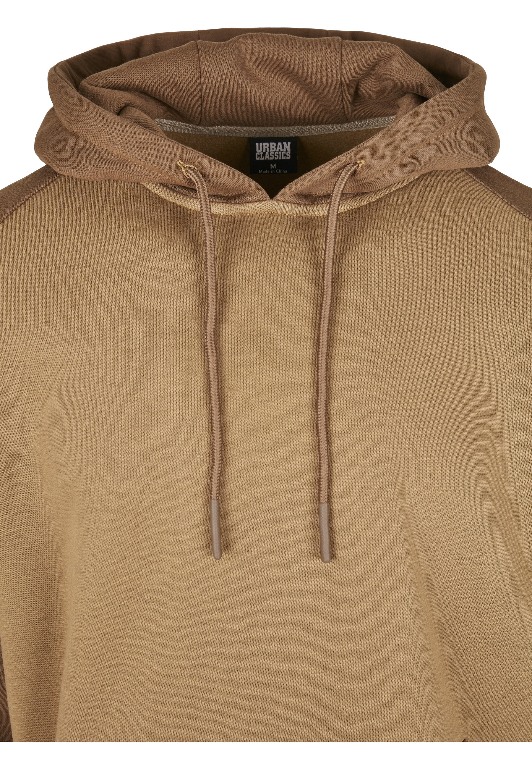 Urban Classics Sweat à Capuche 2-tone Fake Raglan Brown / Sand M Homme 2