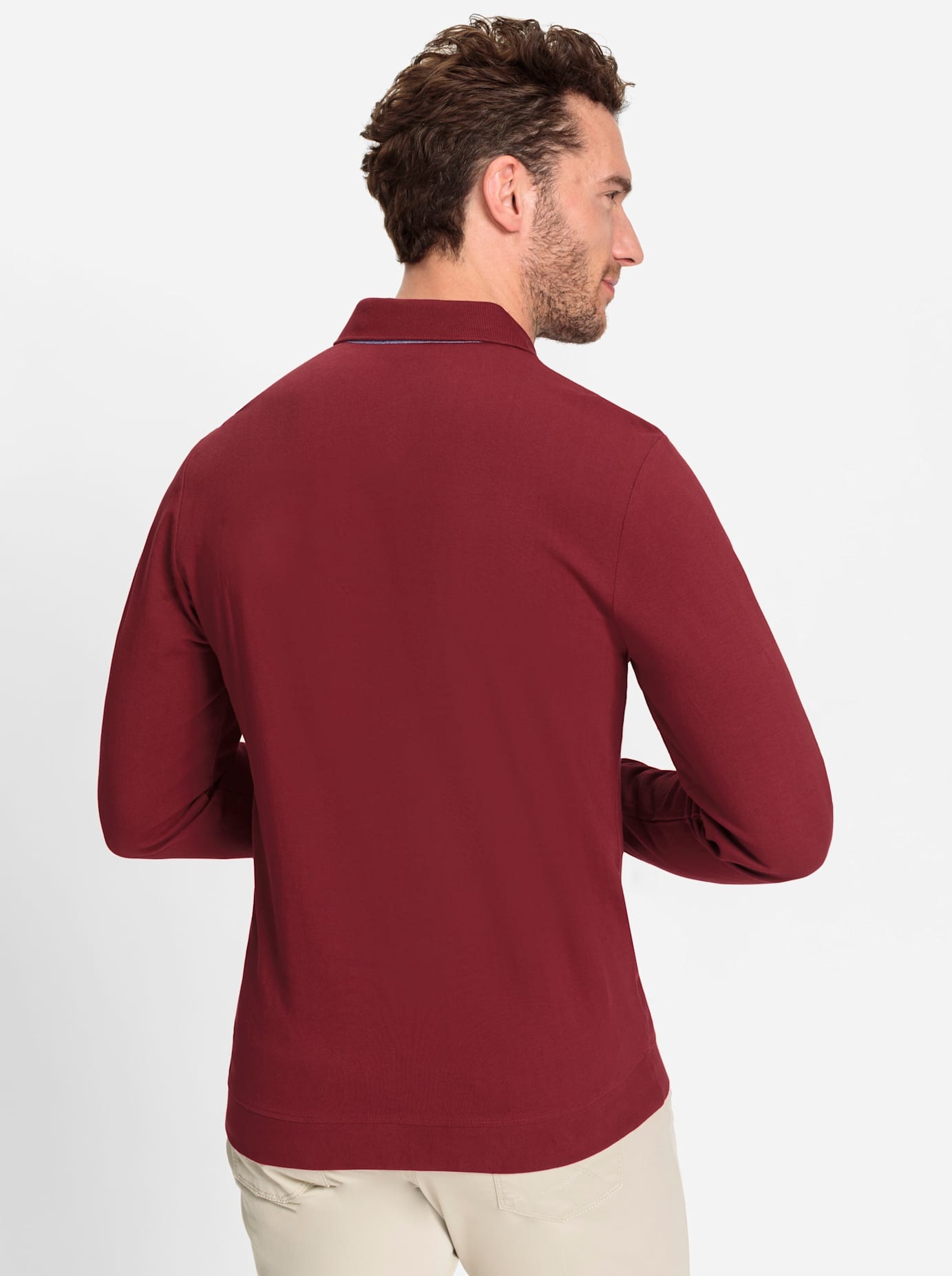 Marco Donati Poloshirt "Langarm-Poloshirt" 1 Stk. tlg. günstig online kaufen