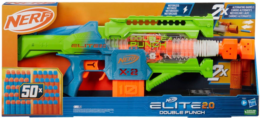 Hasbro Blaster »Nerf Elite, Double Punch«, inklusive 50 Darts
