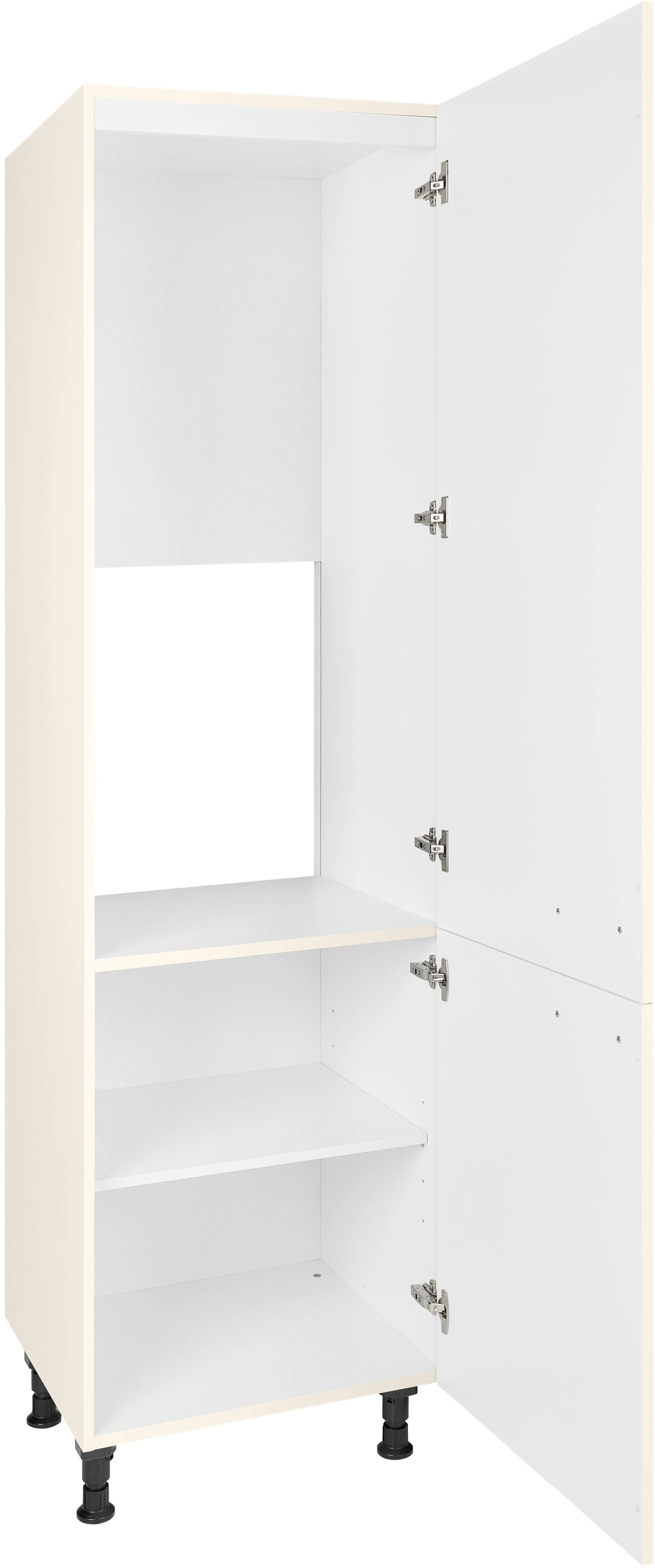 nobilia® Kühlumbauschrank »"Touch", mit zwei Türen und zusätzlichem Einlegeboden,«, vormontiert, Ausrichtung wählbar, Breite/Höhe: 60/216,6 cm