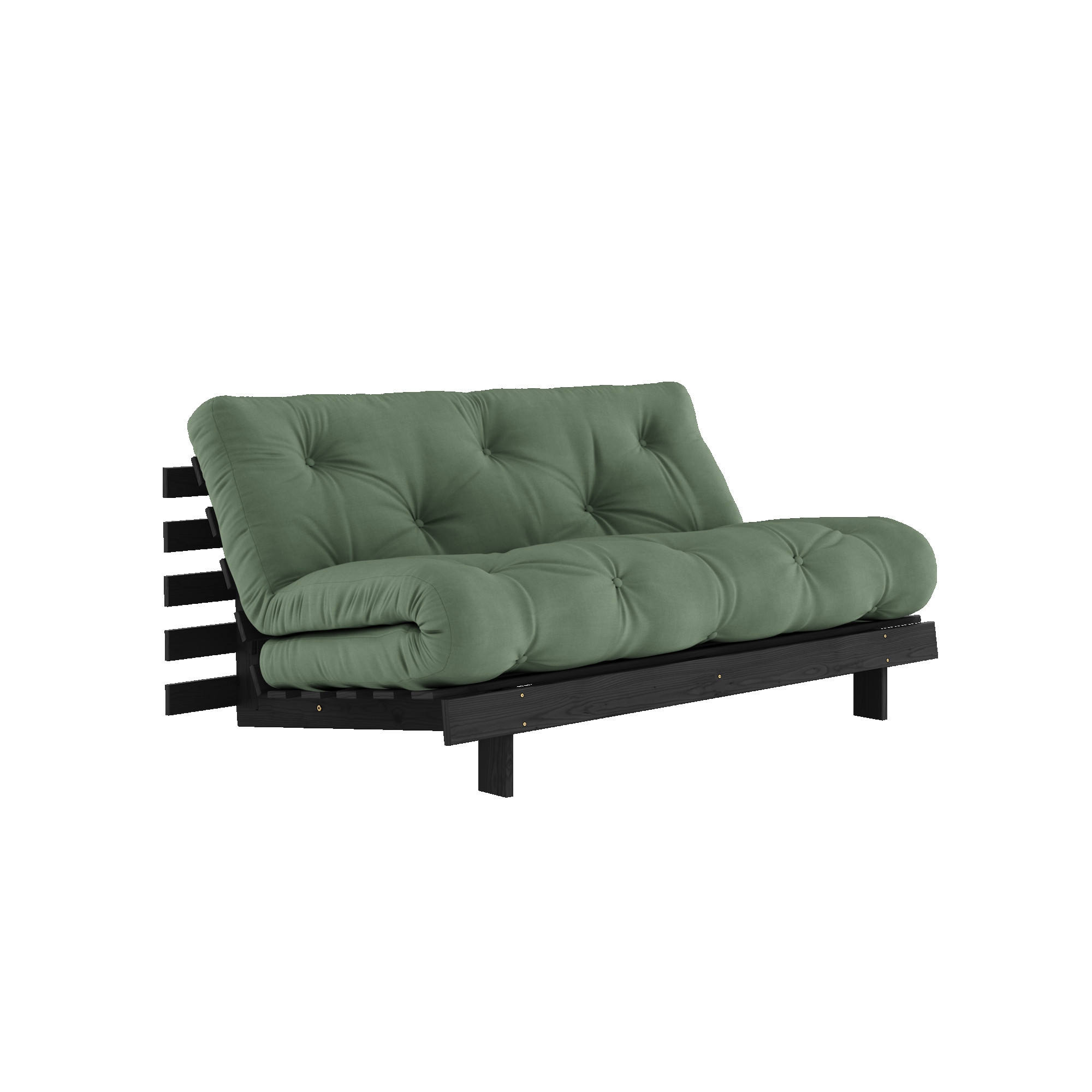Karup Design Daybett "Roots Sofa Bed, Schlafsofa, Bettfunktion, FSC-Massivholz" Inkl. Futonmatratze, Made in Europe, langlebig, B: 140 oder 160 cm